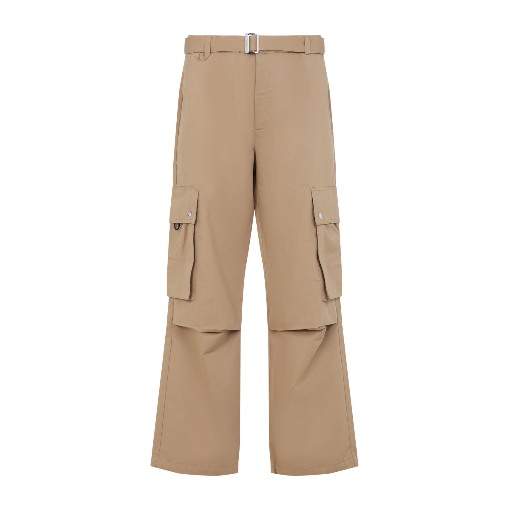 JACQUEMUS Men's Cotton Linen Cargo Trousers