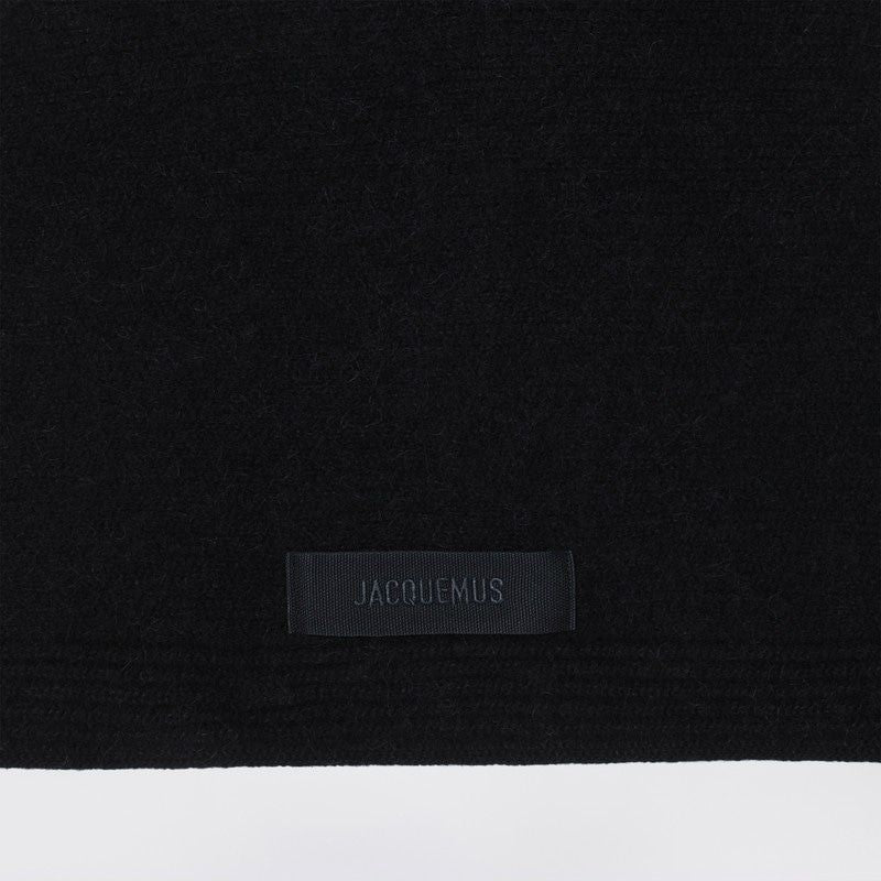 JACQUEMUS Grosgrain Logo Scarf with Bandana Design