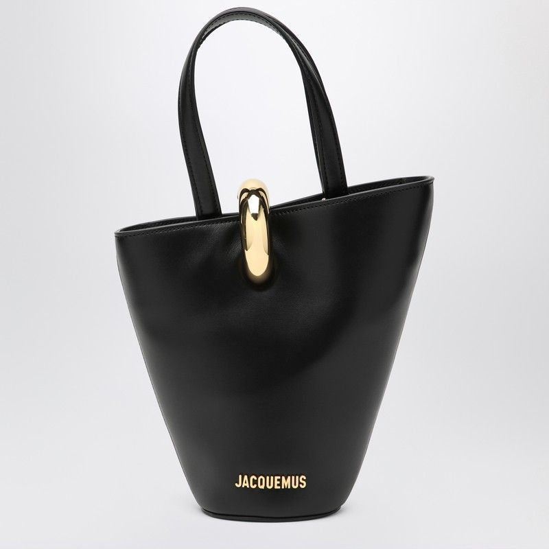 JACQUEMUS Mini Asymmetric Bucket Handbag
