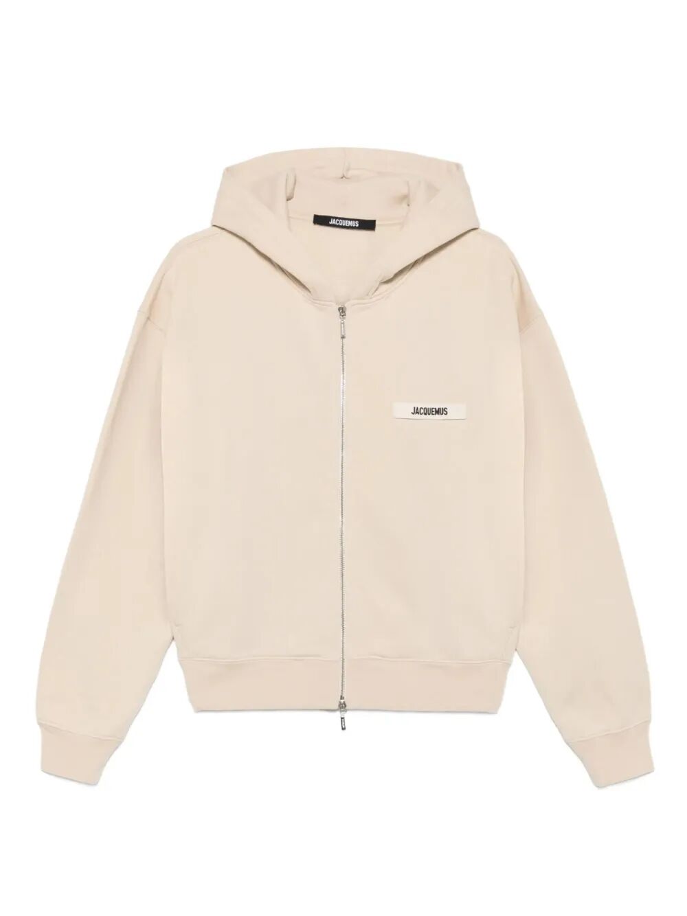 JACQUEMUS Zip Hoodie in Neutral Tones - FW25