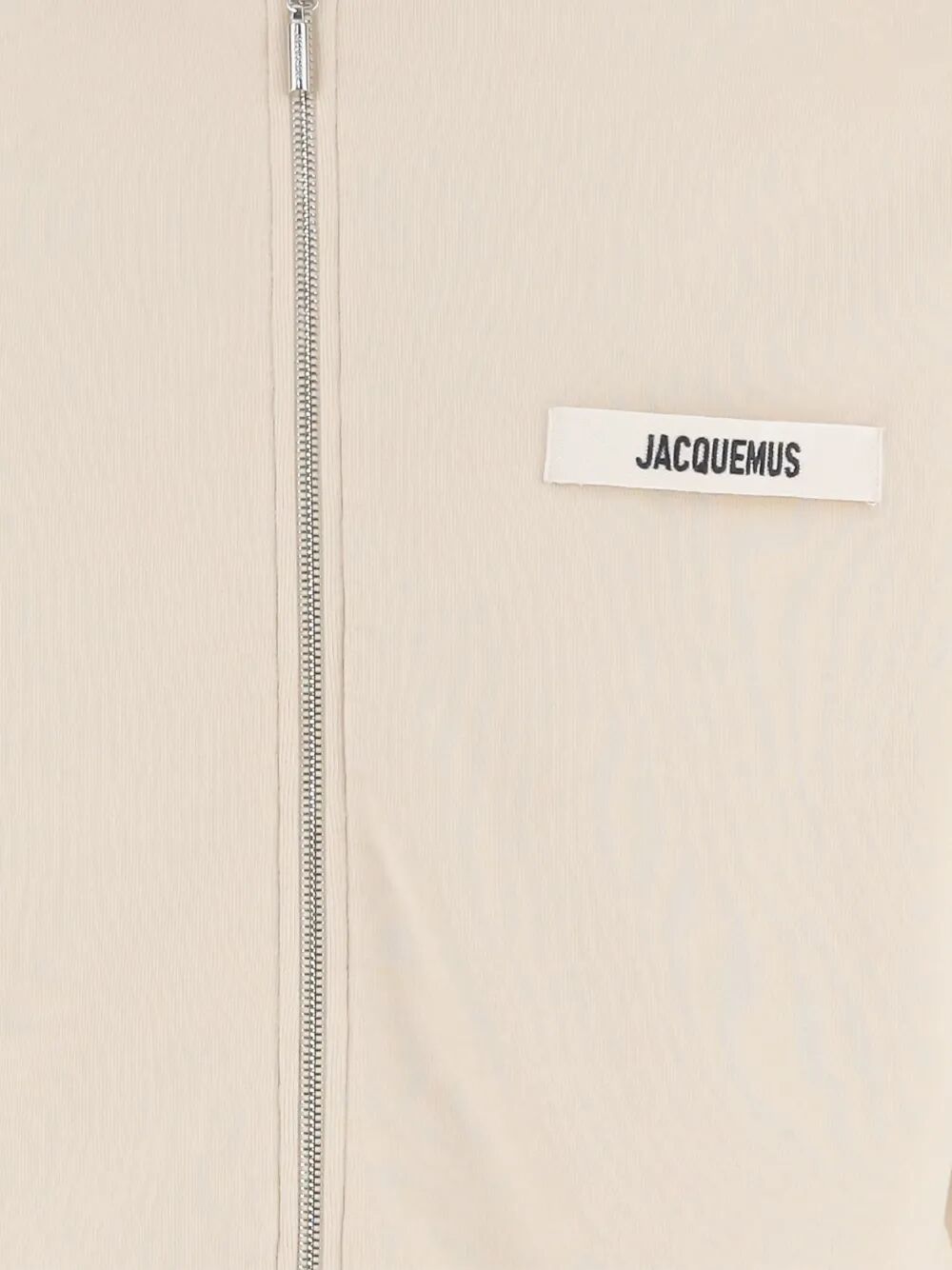 JACQUEMUS Zip Hoodie in Neutral Tones - FW25