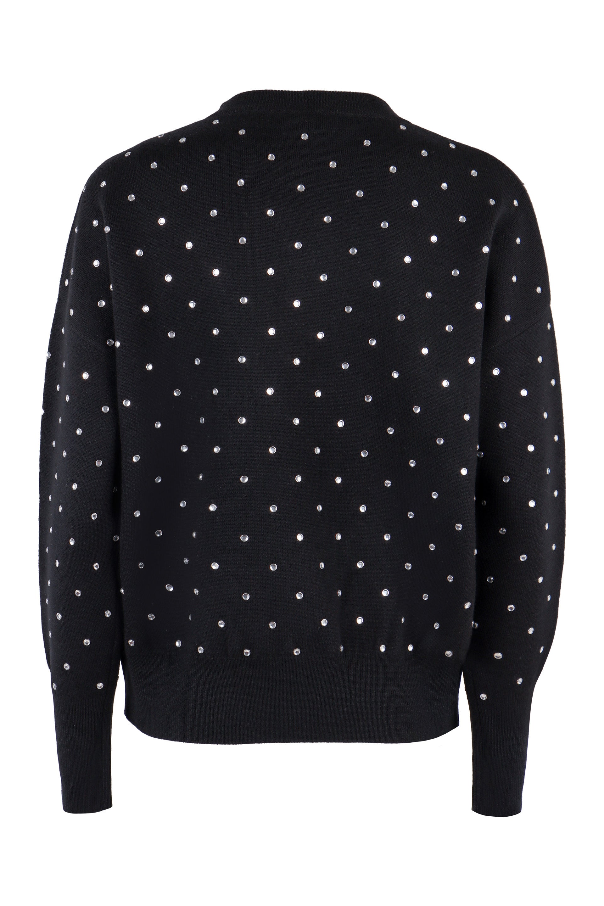 PACO RABANNE Wool Pullover with Crystal Details - Mini Size