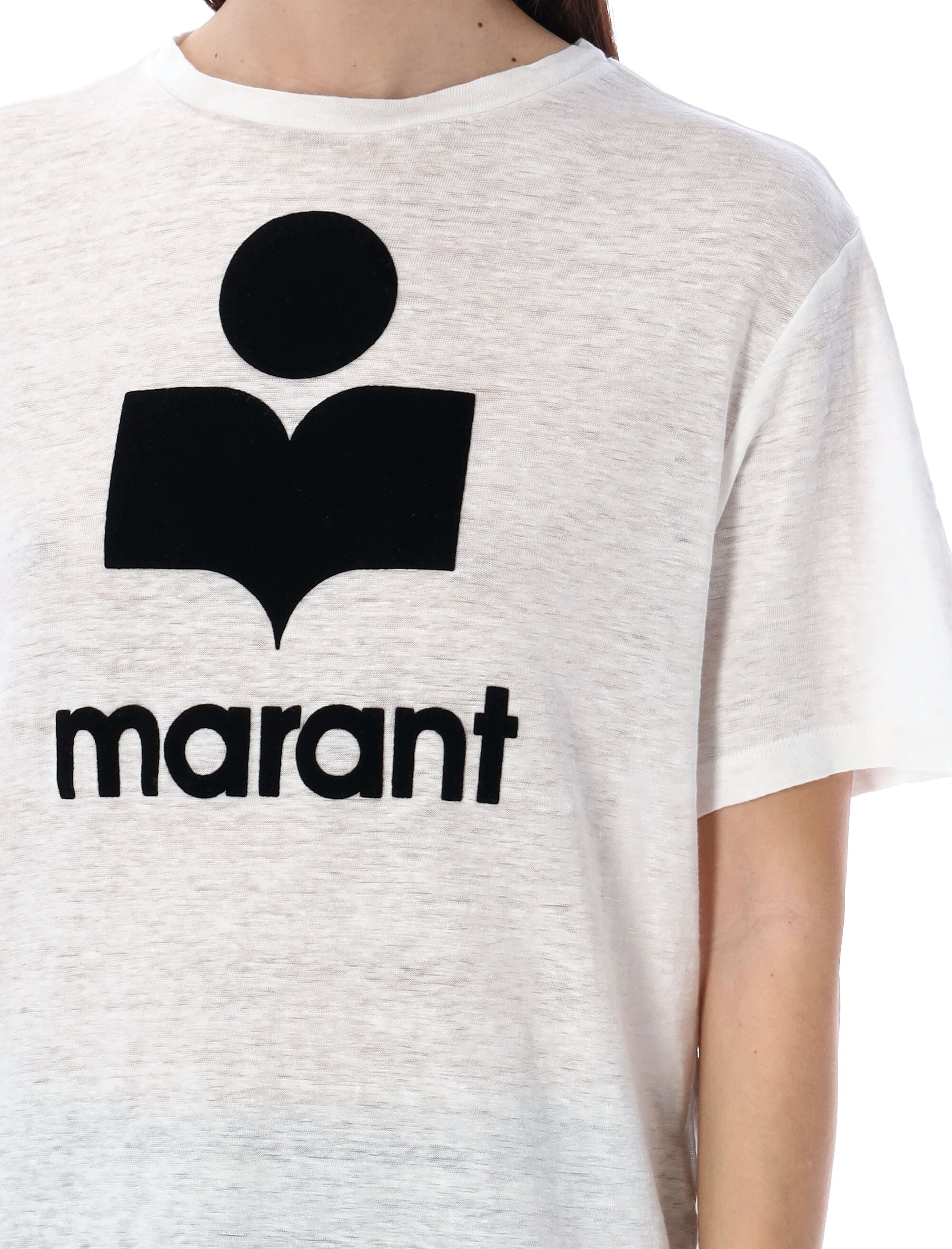 ISABEL MARANT ETOILE Womens Mini Linen T-Shirt