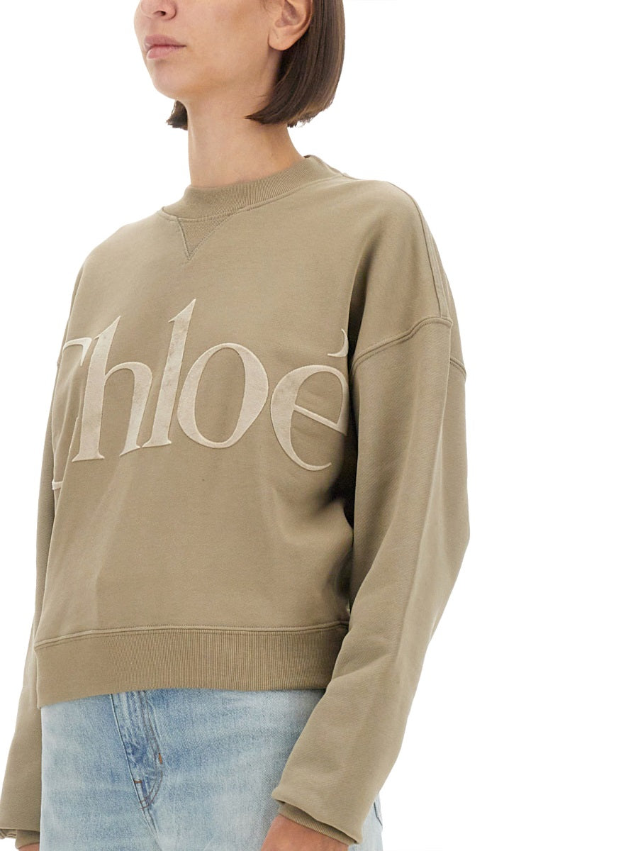 CHLOÉ Logo Decorative Women's Sweatshirt