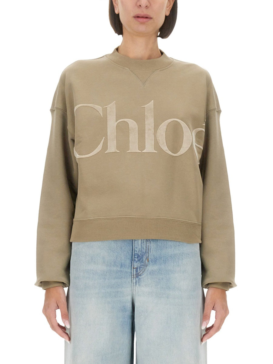 CHLOÉ Logo Decorative Women's Sweatshirt