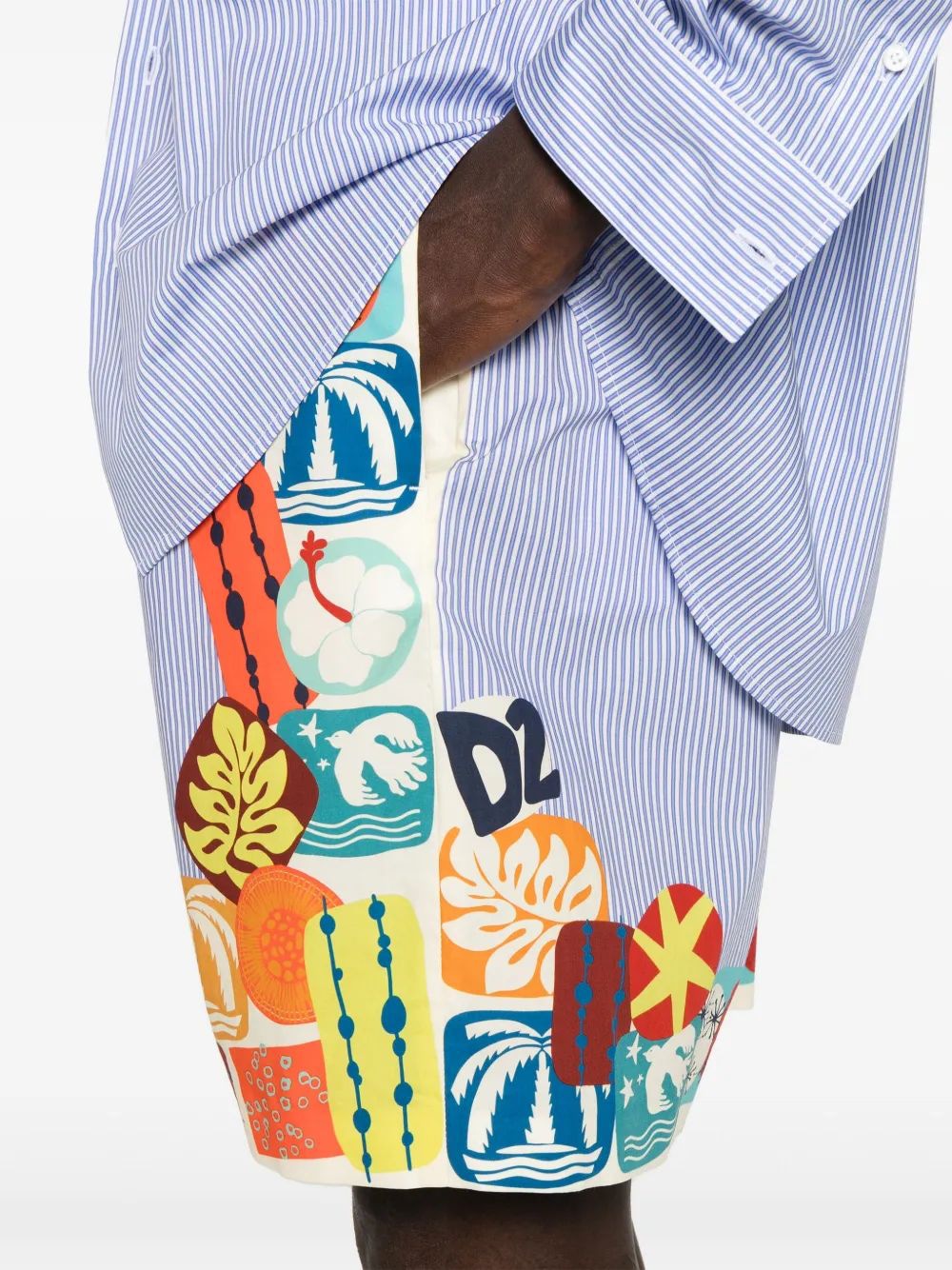 DSQUARED2 Cotton Mini Shorts for Men