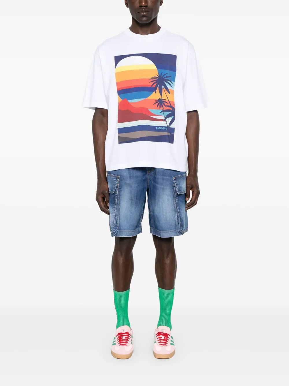 DSQUARED2 Stylish Cotton Mini Shorts for Men - SS25 Collection