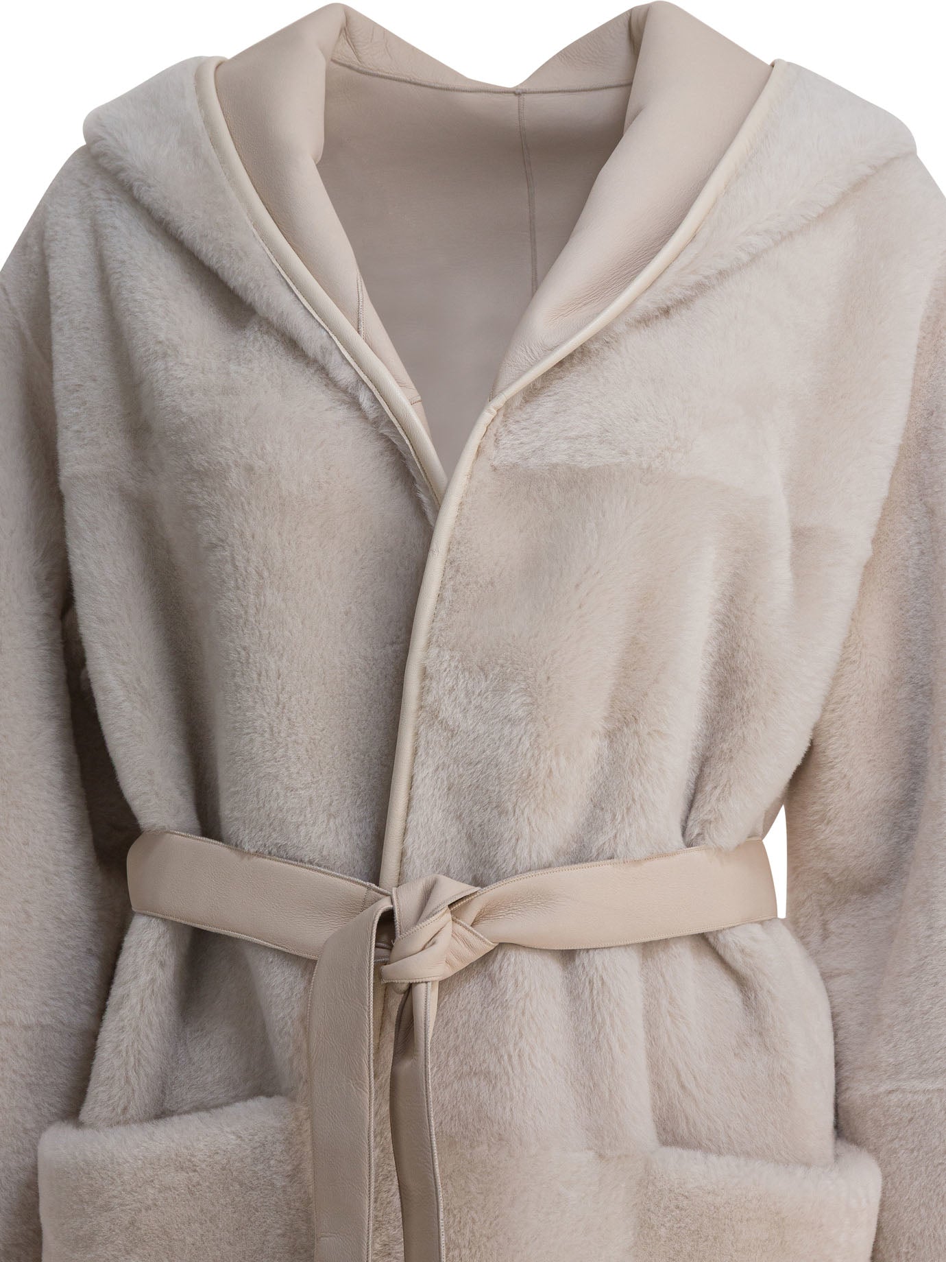 BLANCHA Shearling Outerwear Coat for Women - FW25 Collection