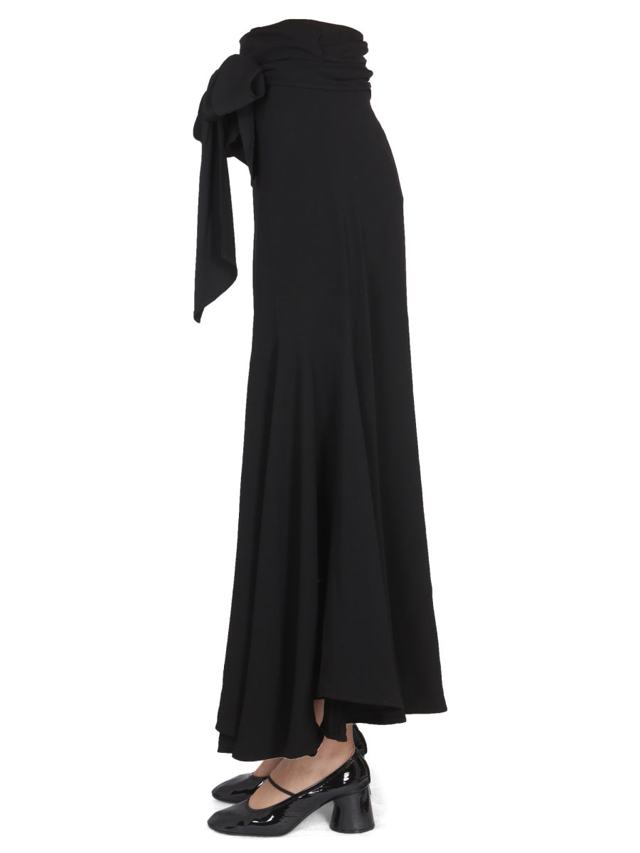 STEFANO MORTARI High Waist Skirt with Bow