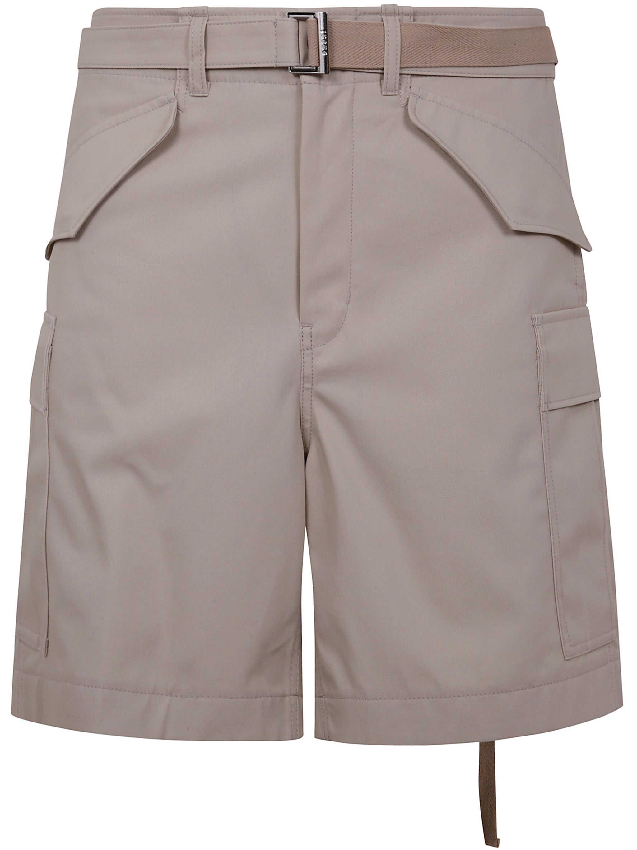 SACAI Cotton Twill Mini Shorts for Men