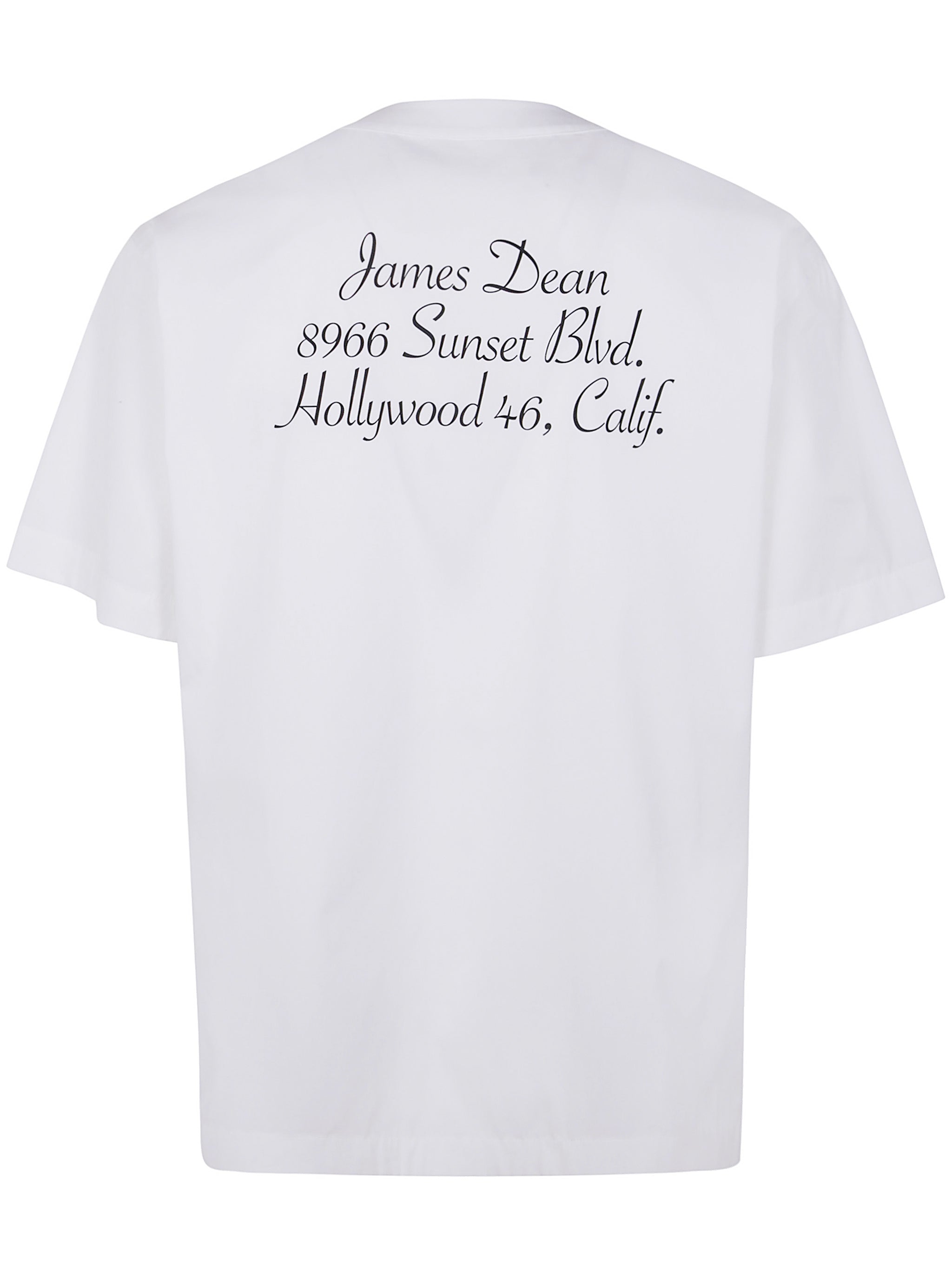 SACAI James Dean Inspired Cotton Popelin T-Shirt - SS25