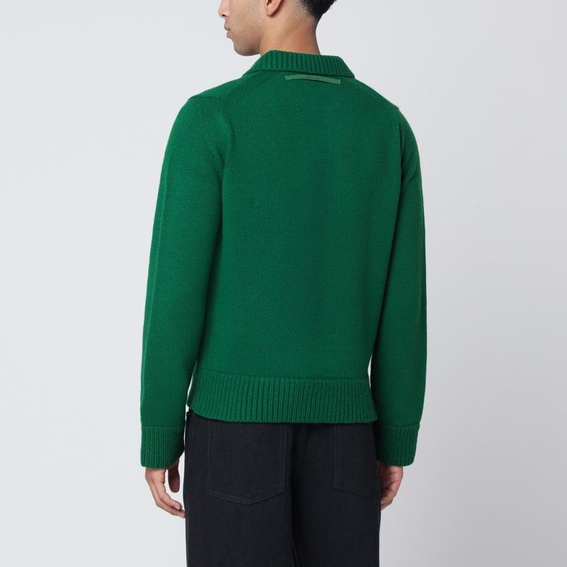 SACAI Polo-Style Wool Sweater for Men