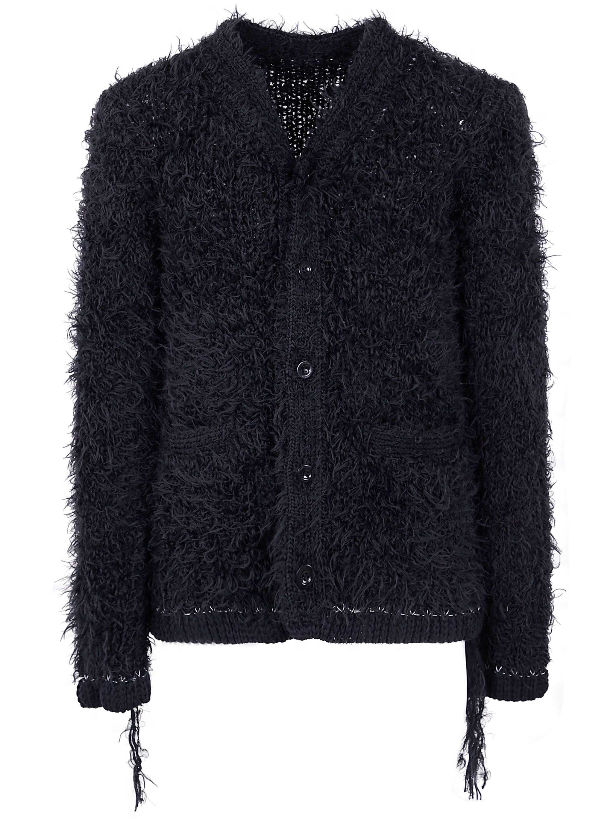 SACAI Furry Knit Cardigan for Men
