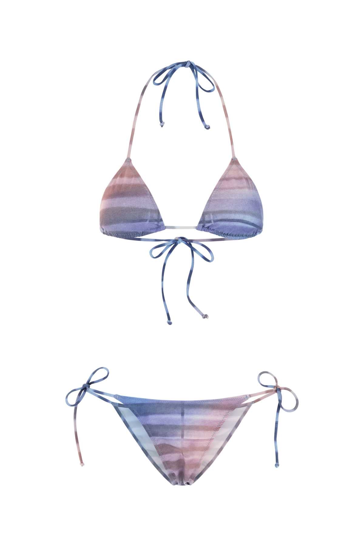 JEAN PAUL GAULTIER Printed Stretch Nylon Bikini Set for Women