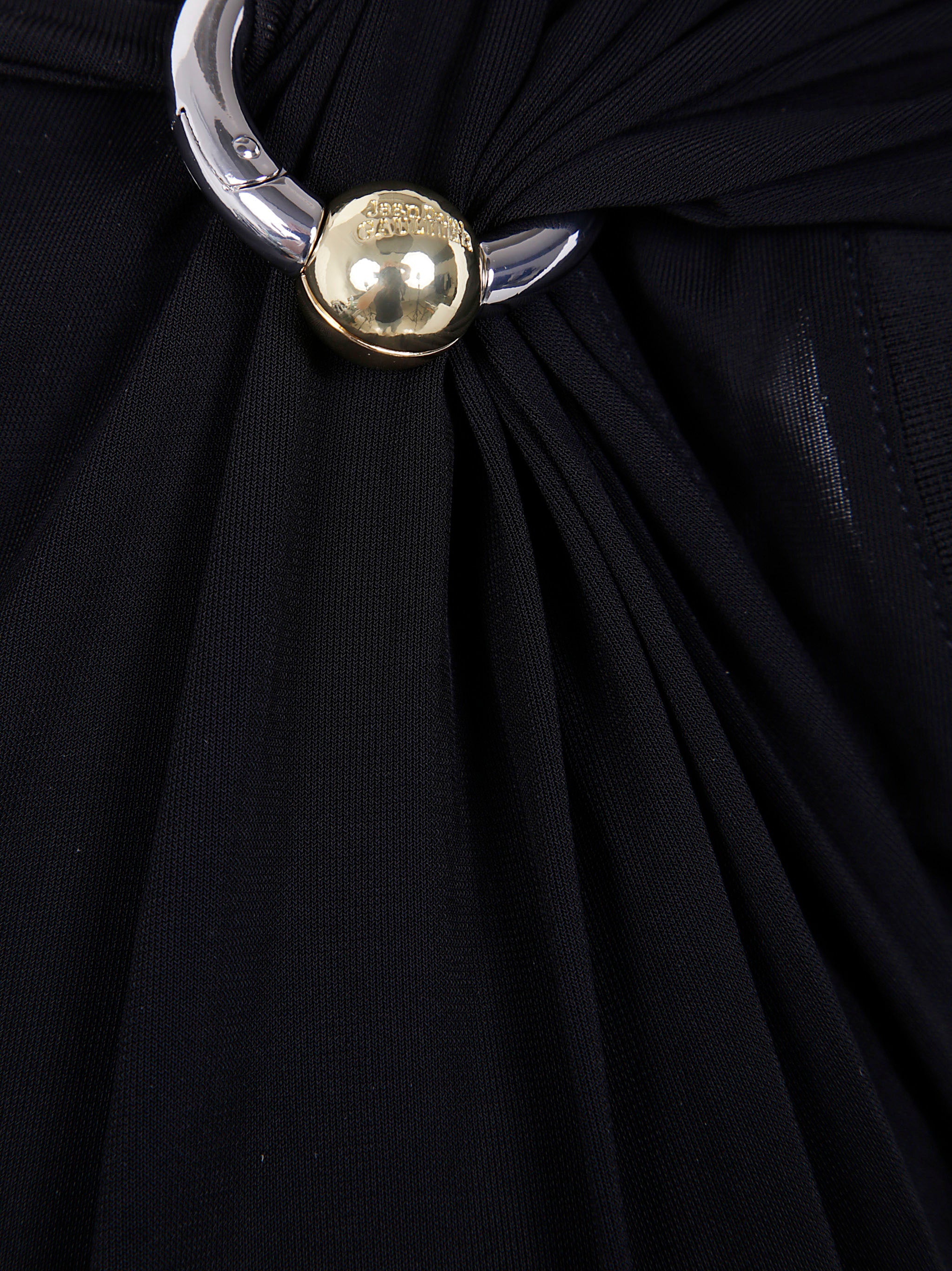 JEAN PAUL GAULTIER Double Layer Long Dress with Piercing Detail