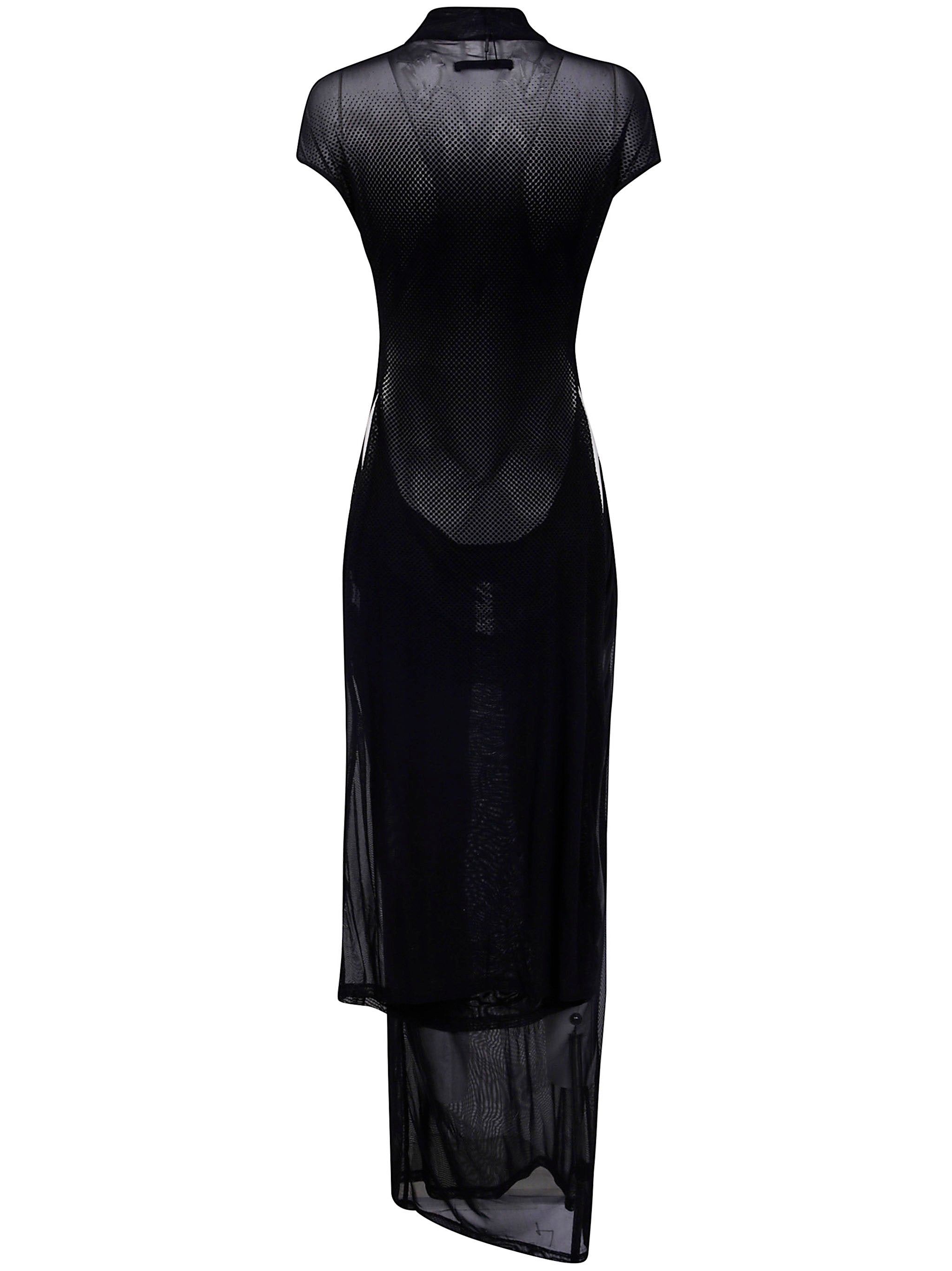 JEAN PAUL GAULTIER Sleeveless Long Dress with Velvet Flock