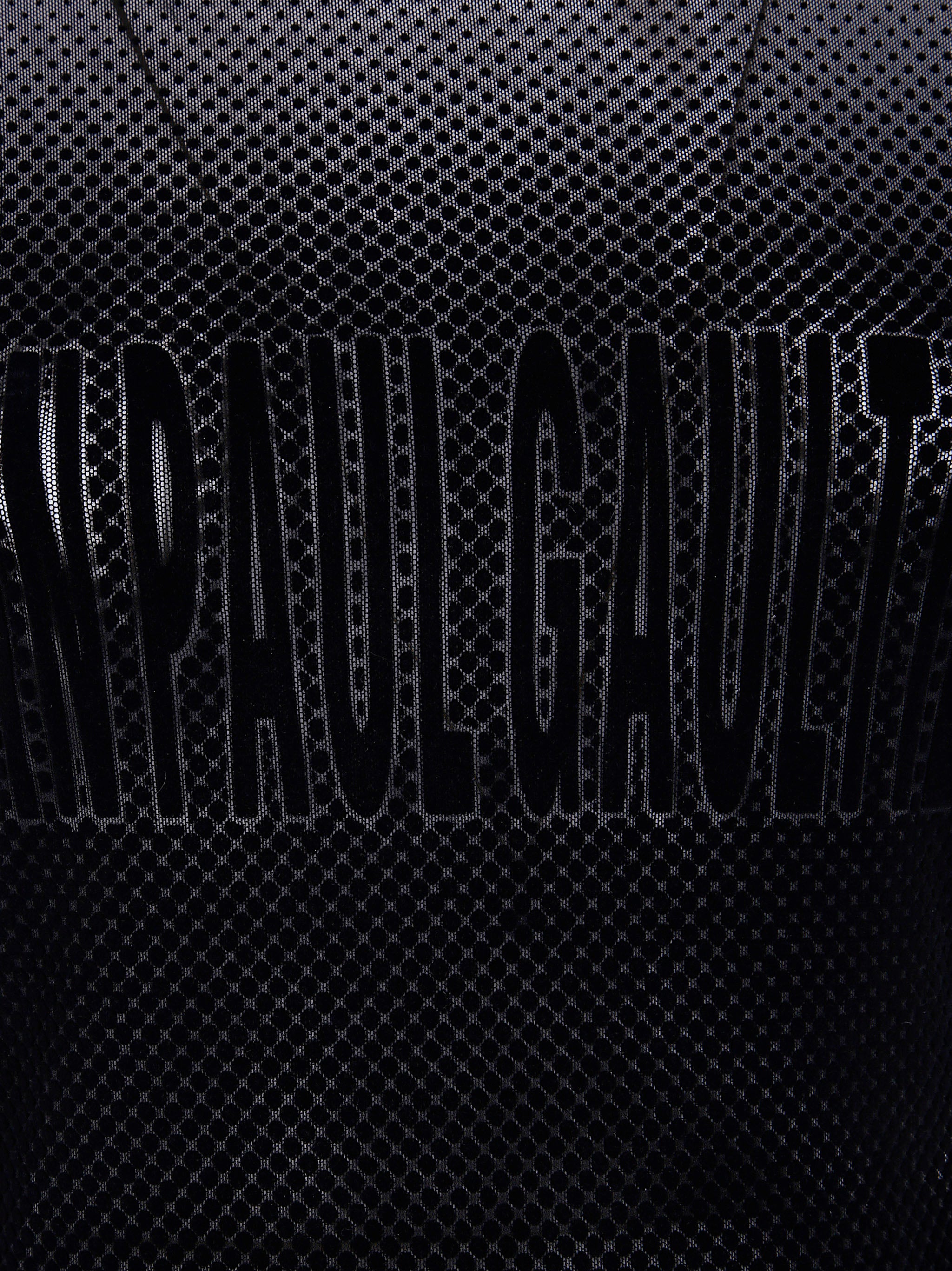 JEAN PAUL GAULTIER Sleeveless Long Dress with Velvet Flock