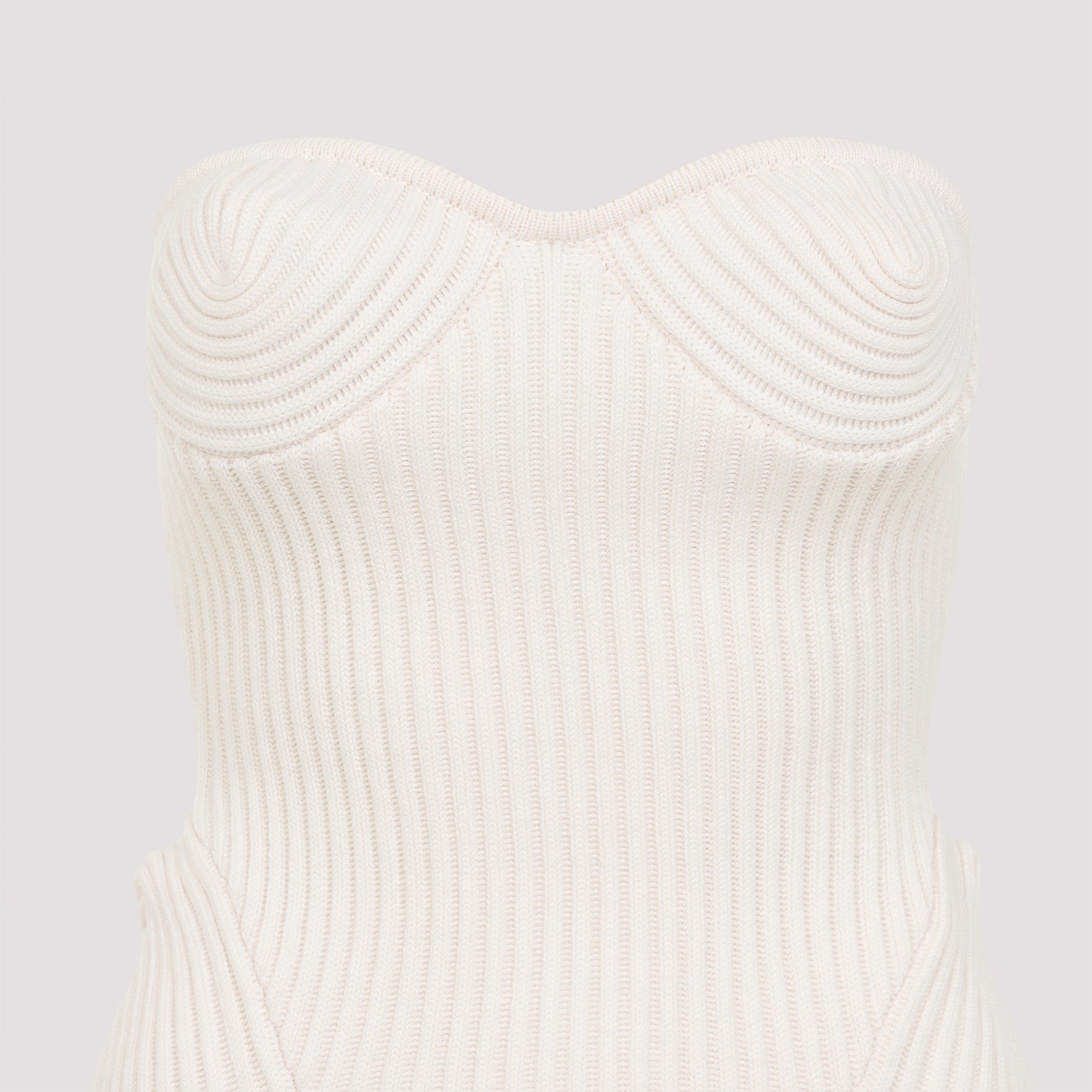 JEAN PAUL GAULTIER Ribbed Stretch Corset Mini Top for Women