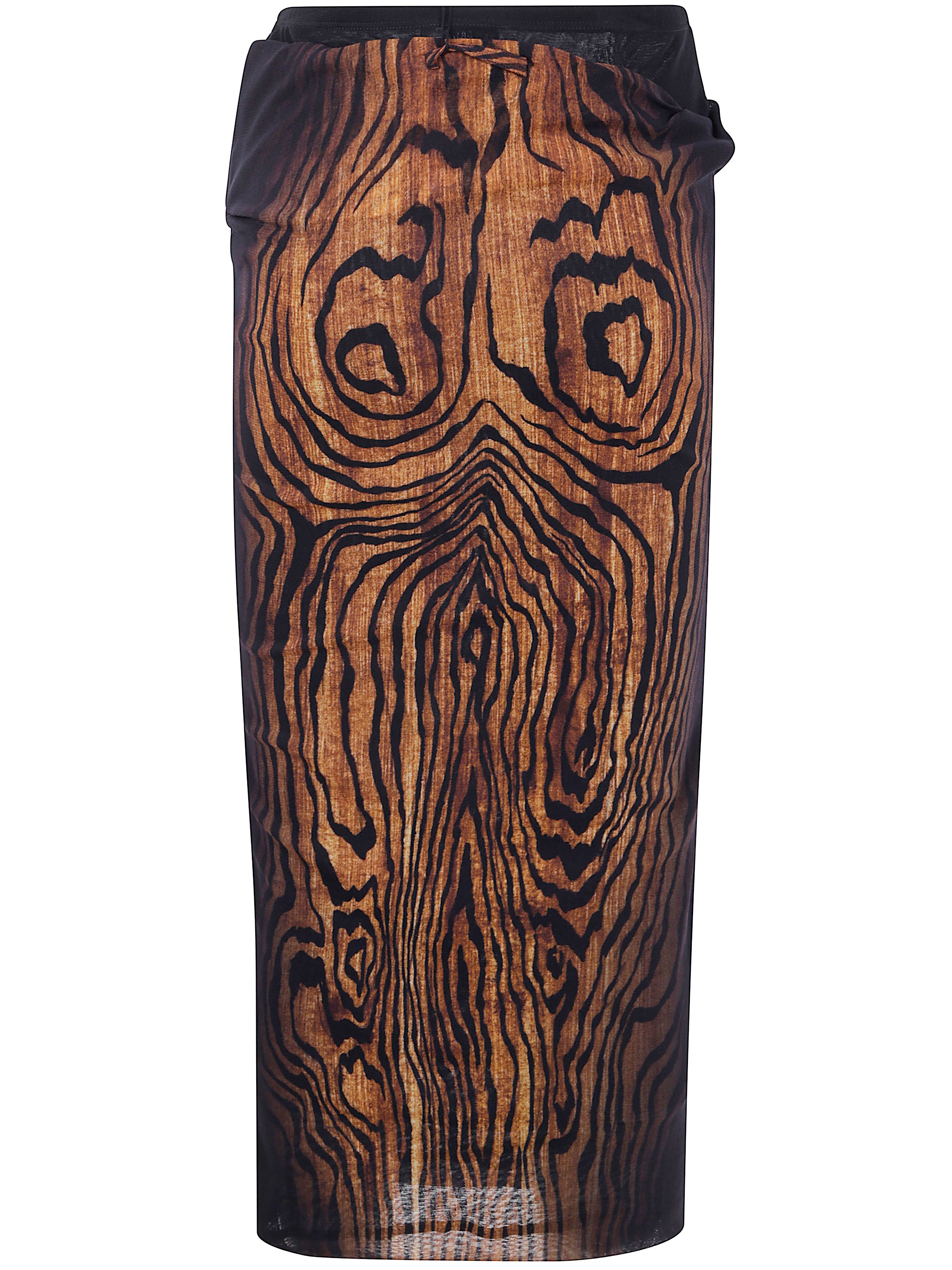 JEAN PAUL GAULTIER Double Layer Printed Mesh Skirt