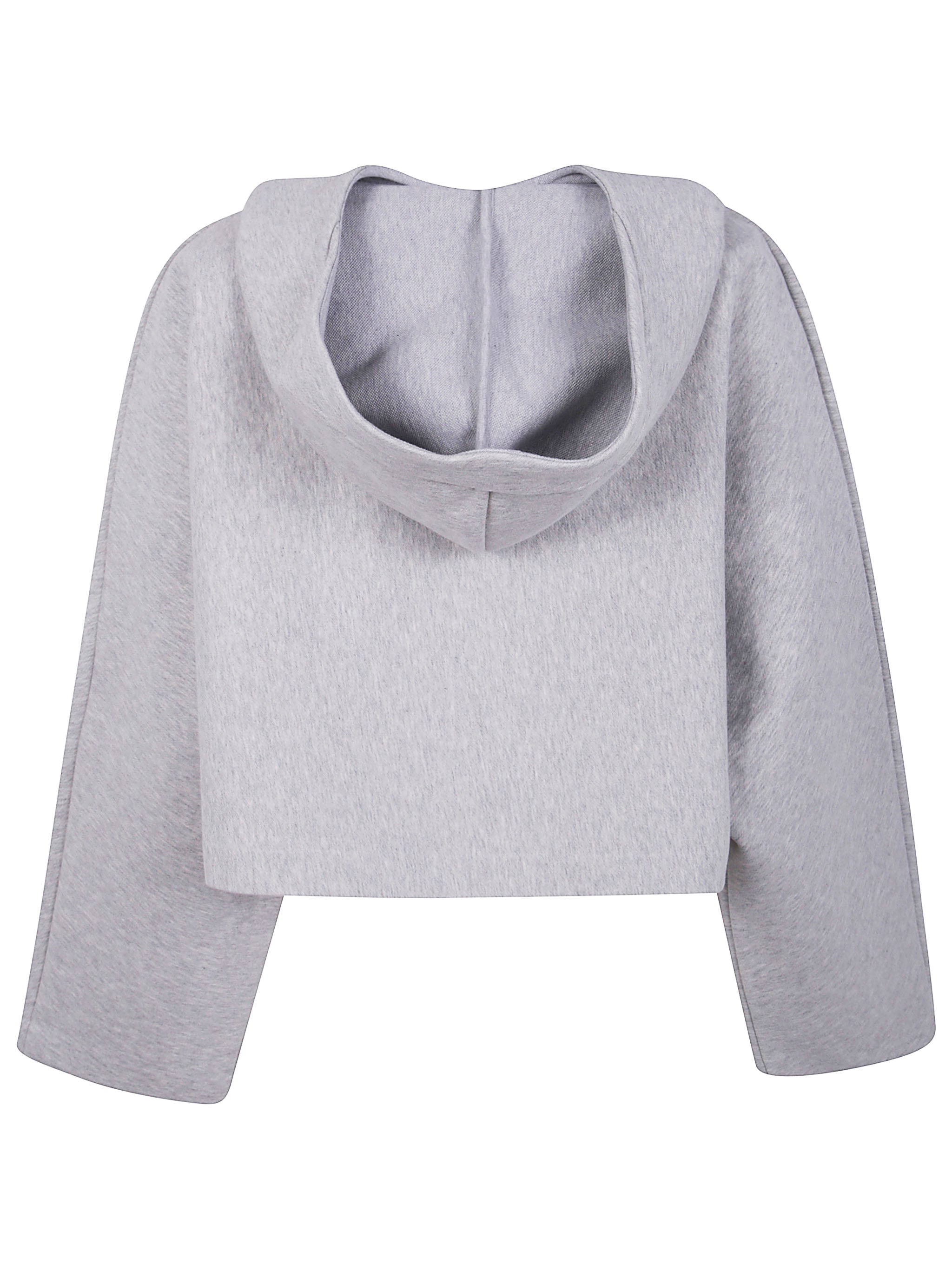 JEAN PAUL GAULTIER Cropped Bat Sleeves Hoodie with Embossing