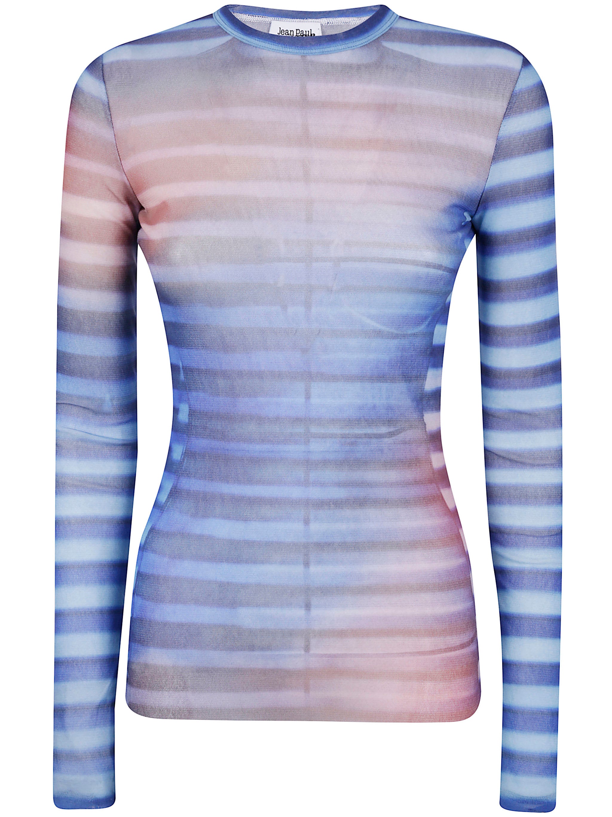 JEAN PAUL GAULTIER Mesh Long Sleeves Top Printed 'Air'