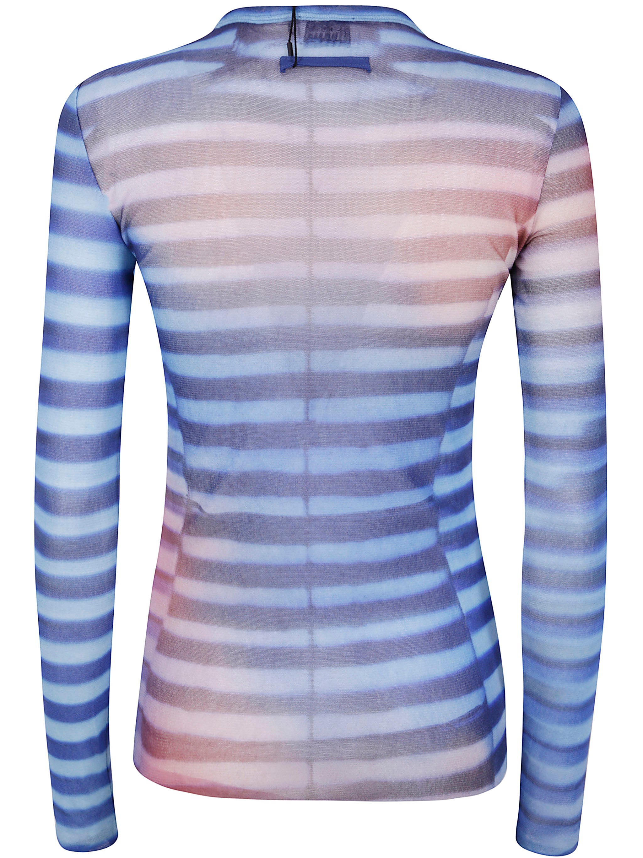 JEAN PAUL GAULTIER Mesh Long Sleeves Top Printed 'Air'