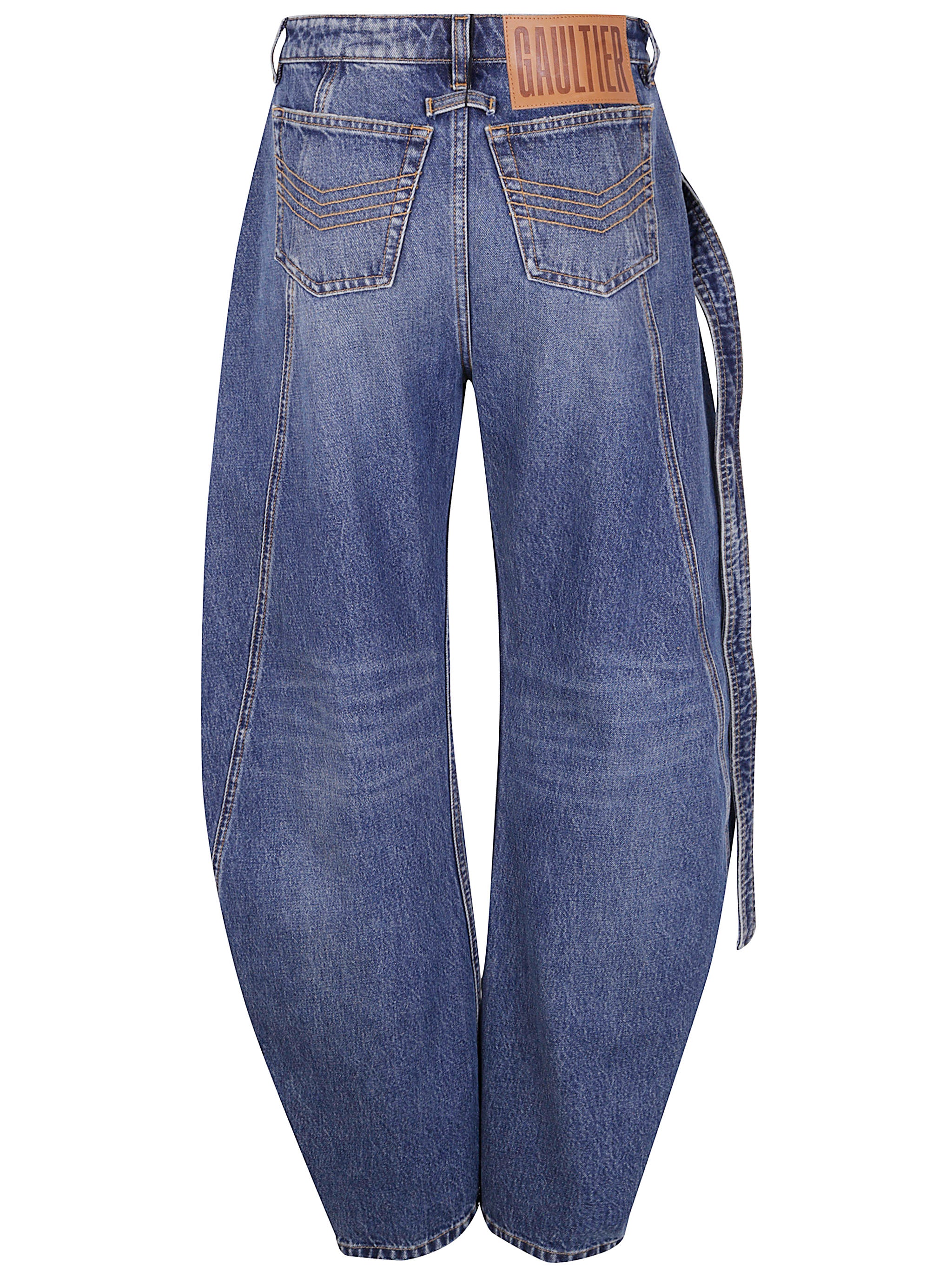 JEAN PAUL GAULTIER Low Waisted Jean with Strap Detail