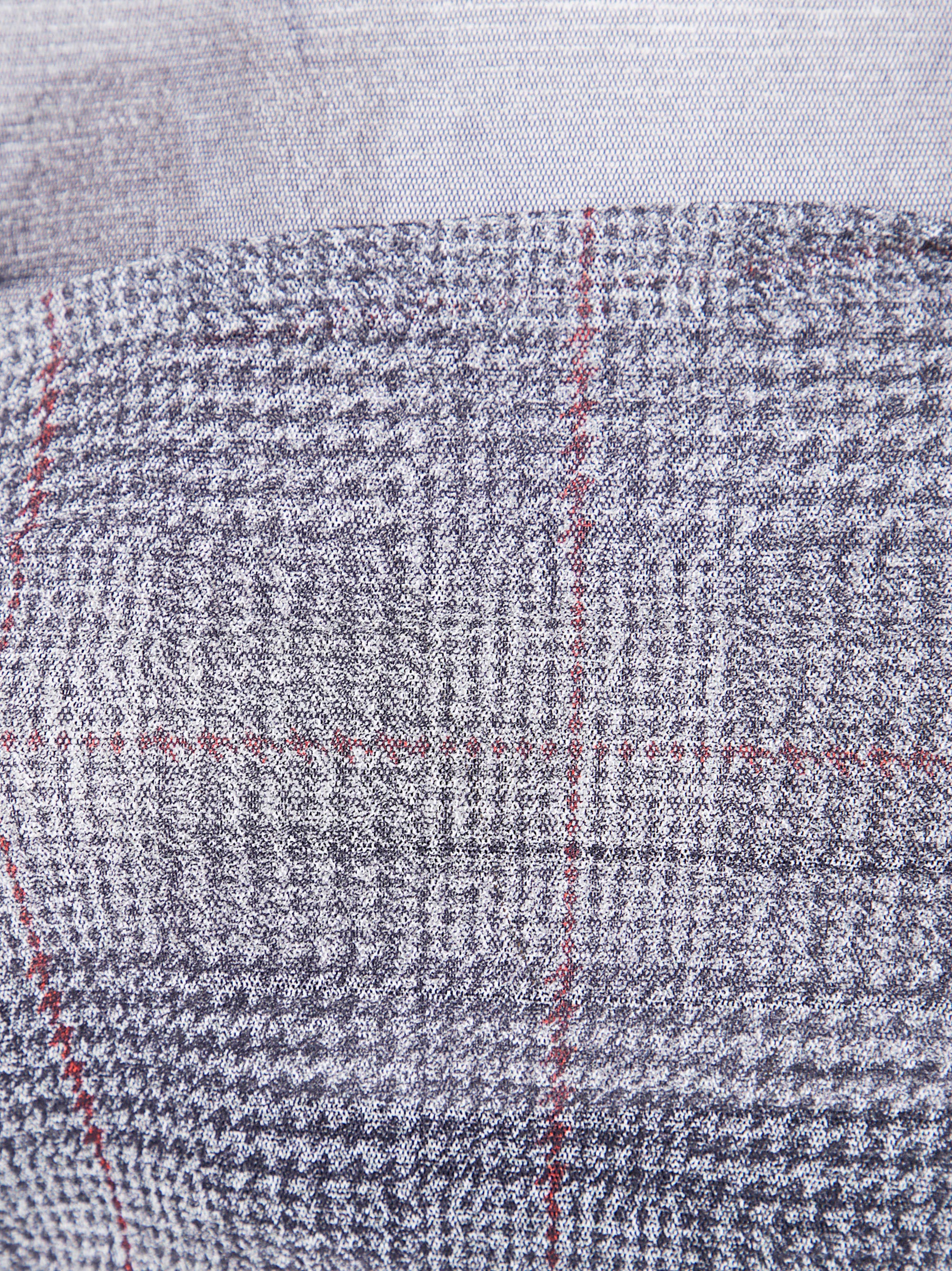 JEAN PAUL GAULTIER Mesh Long Dress with Double Layer Print - Body Shadow & Prince of Wales