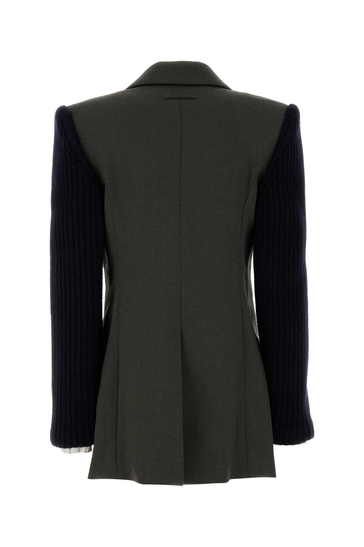 JEAN PAUL GAULTIER Wool Blend Double Breasted Tailoring Blazer