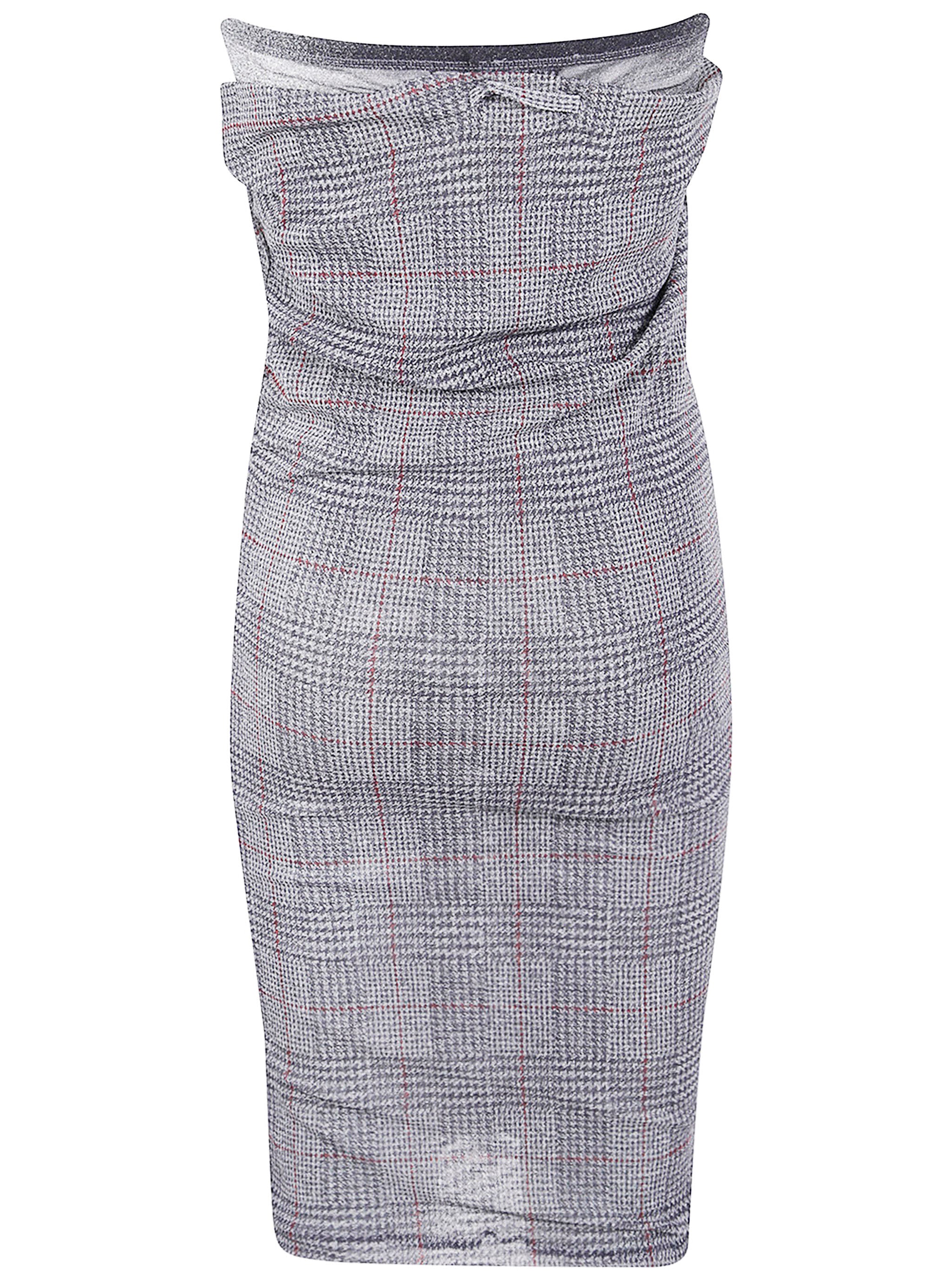 JEAN PAUL GAULTIER Double Layer Printed Mesh Skirt - Body Shadow & Prince of Wales