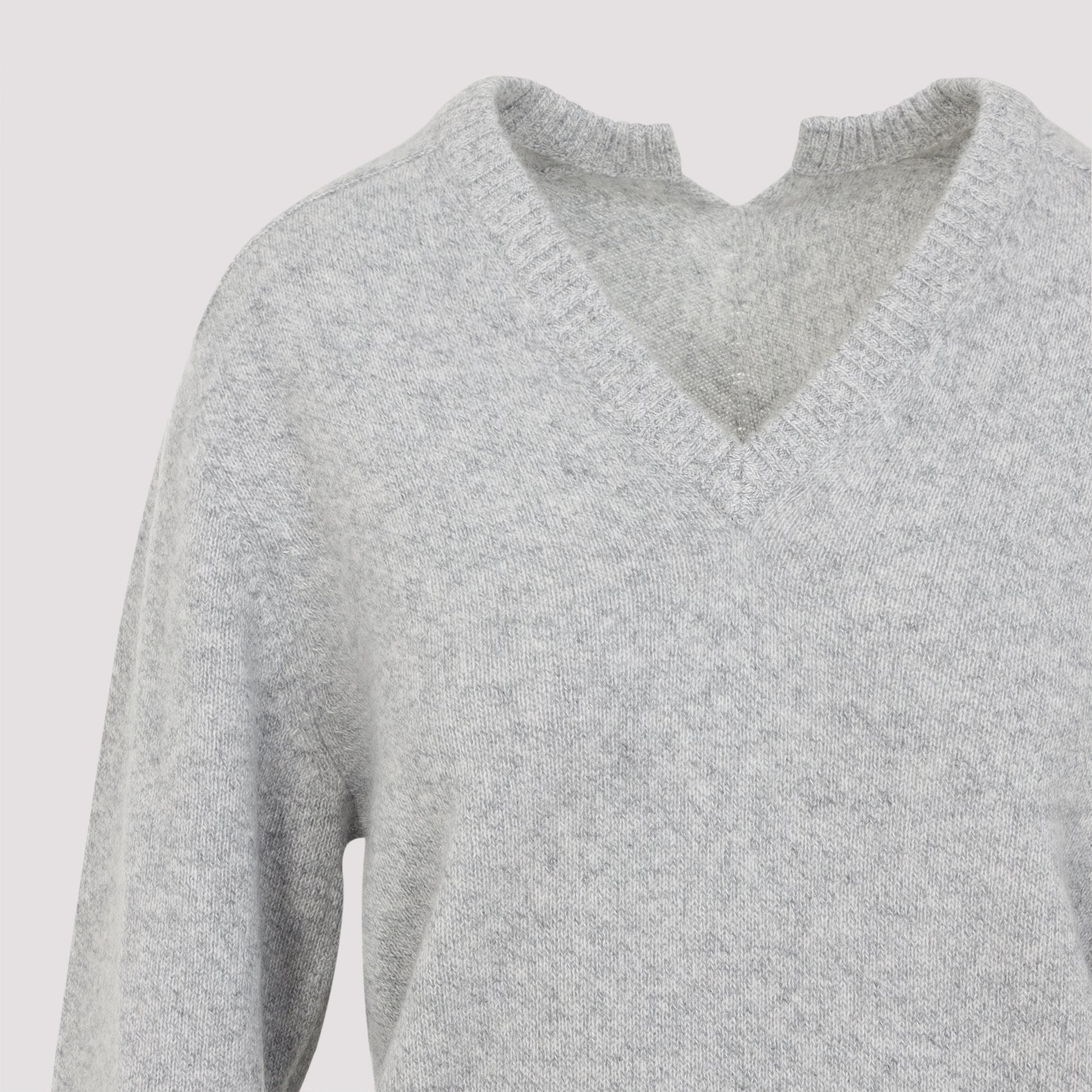 CARVEN V-Neck Cashmere Pullover for Men