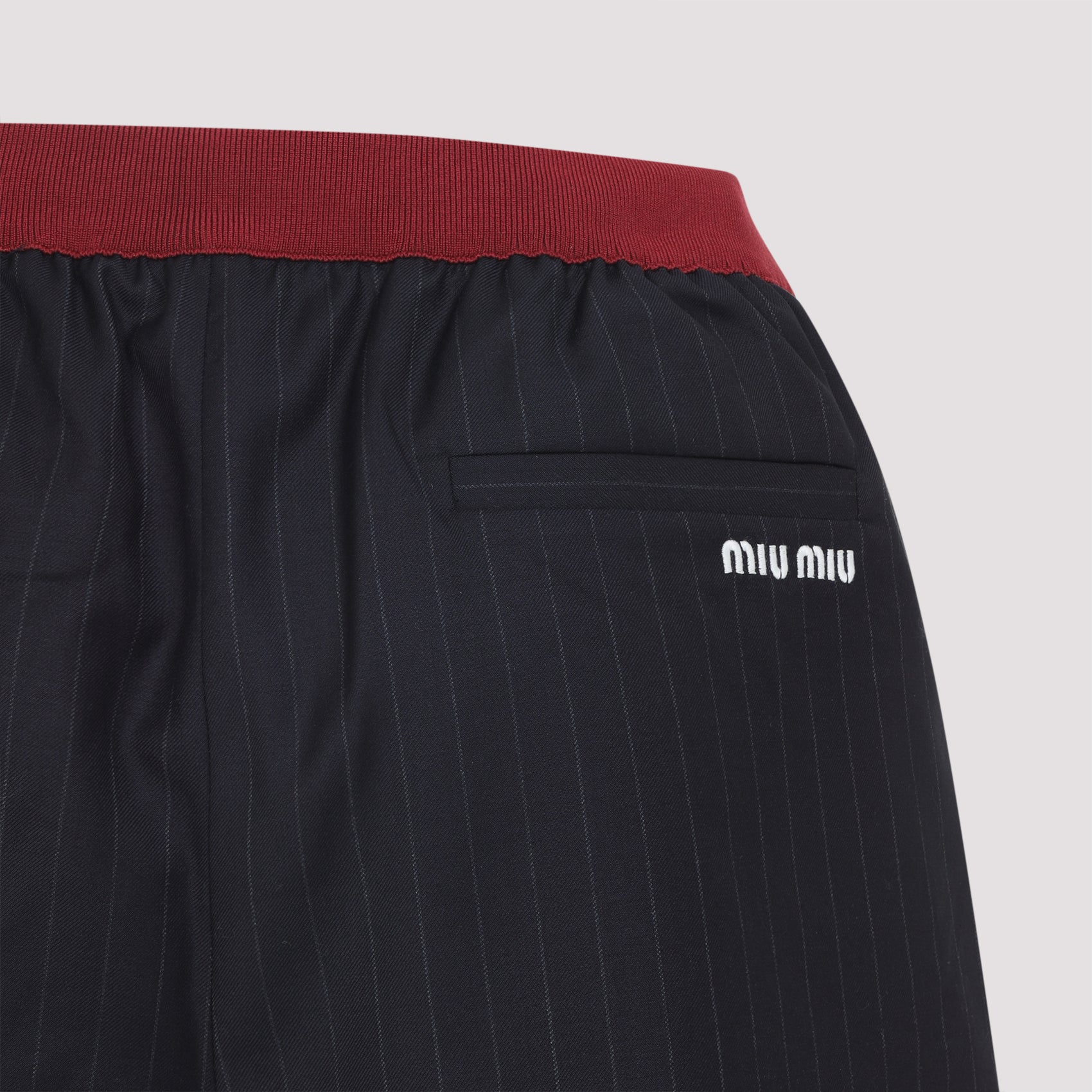 MIU MIU Men's Virgin Wool Mini Shorts