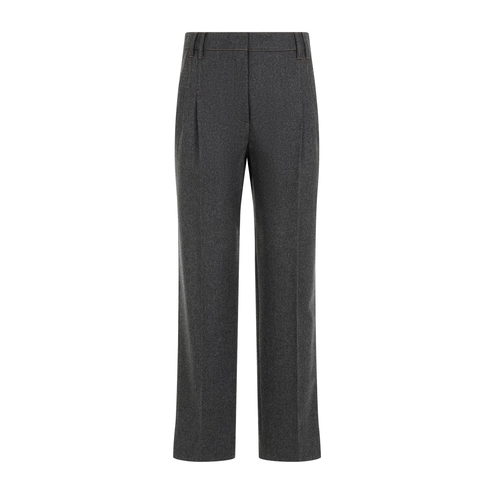 BRUNELLO CUCINELLI Cropped Flannel Pants