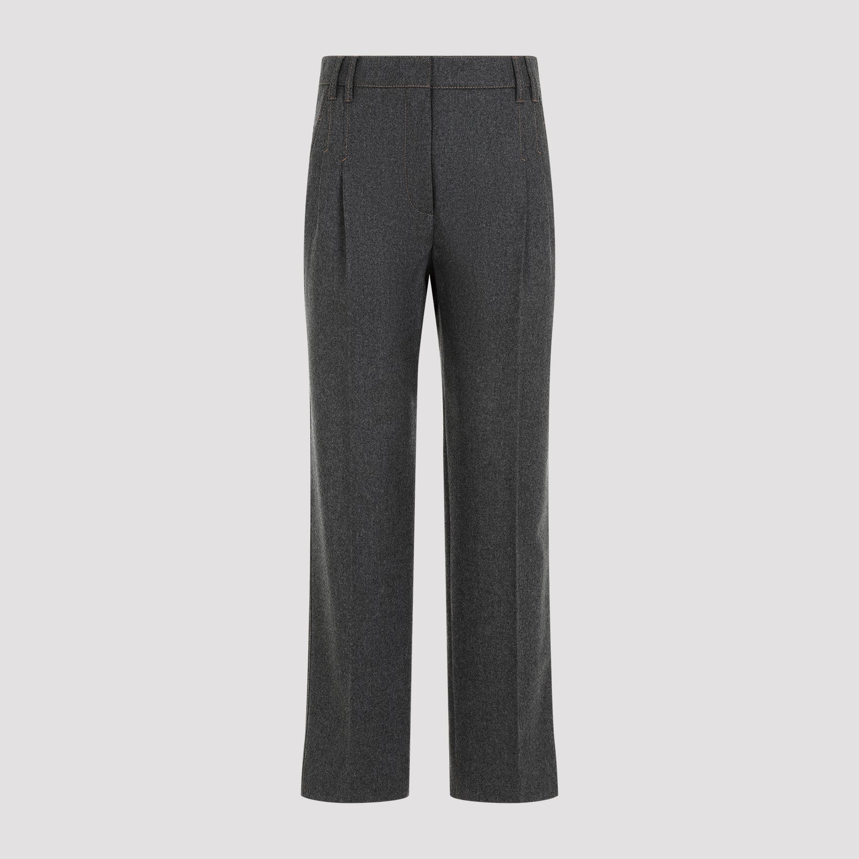 BRUNELLO CUCINELLI Cropped Flannel Pants