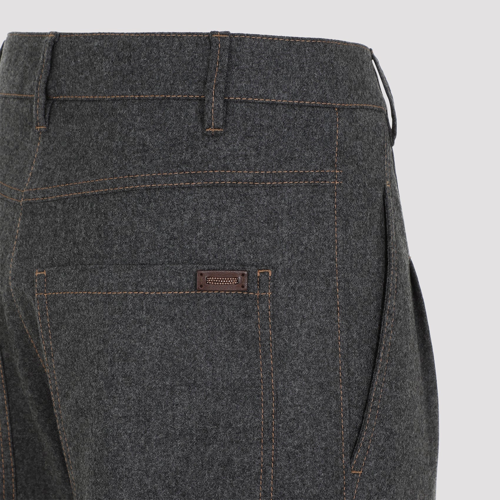 BRUNELLO CUCINELLI Cropped Flannel Pants