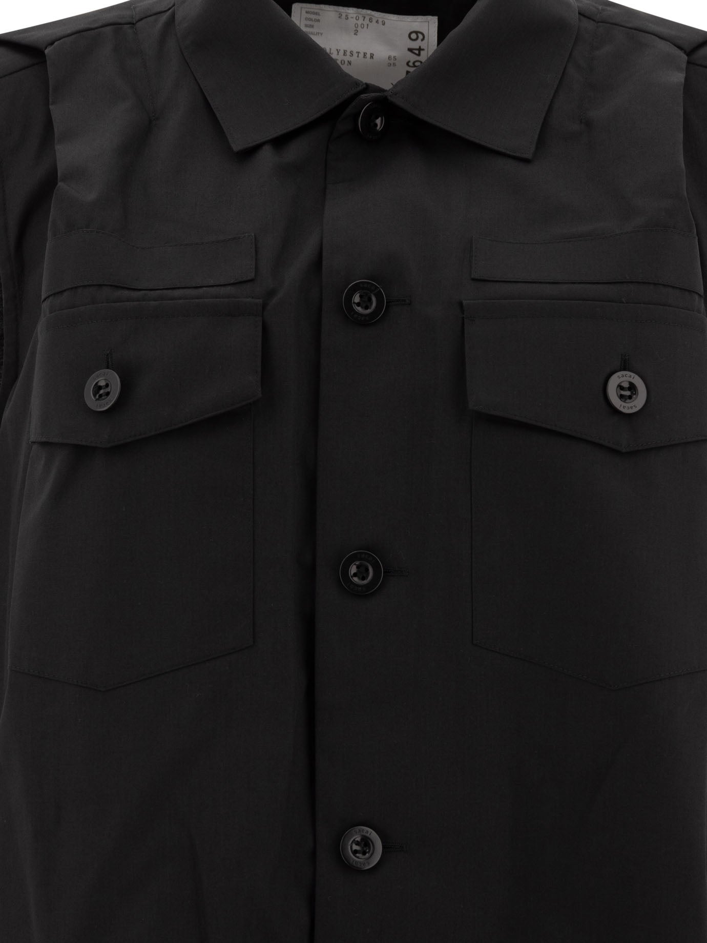 SACAI Sleeveless Regular Fit Shirt Dress