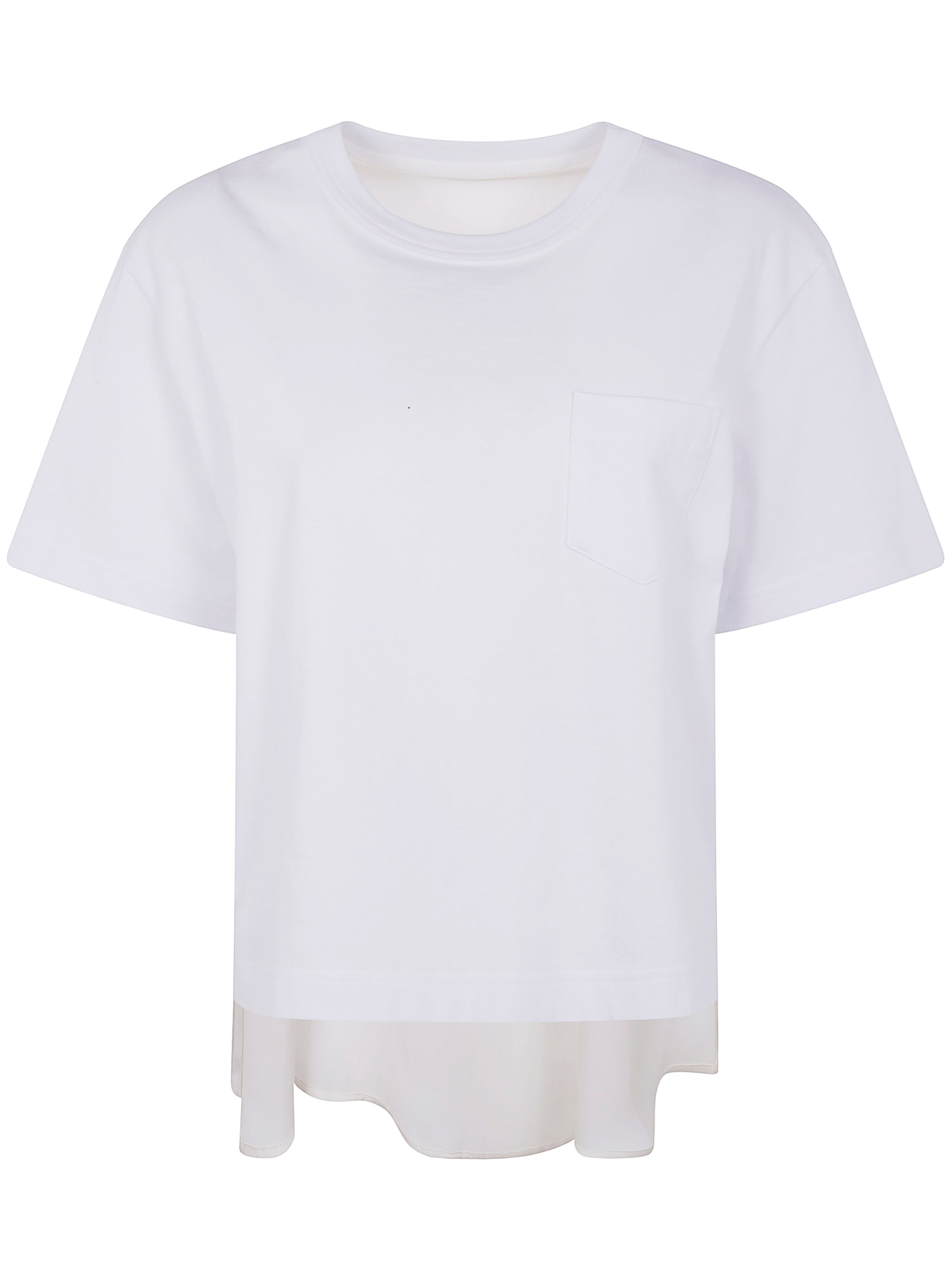 SACAI Nylon Twill Mix Cotton Women's T-Shirt