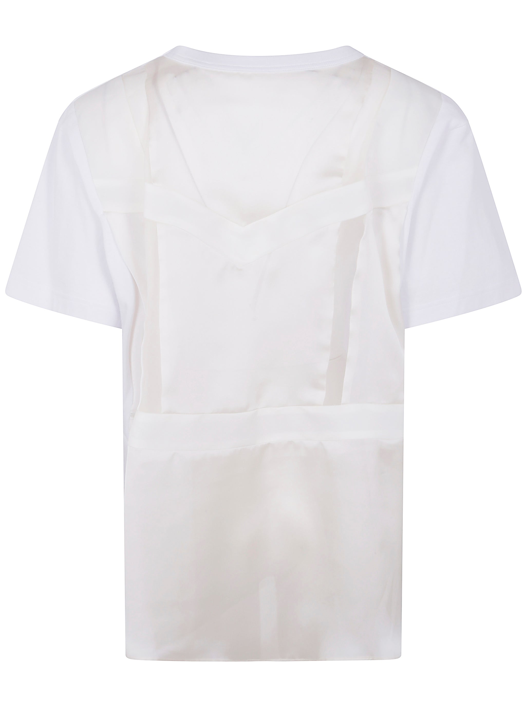 SACAI Nylon Twill Mix Cotton Women's T-Shirt