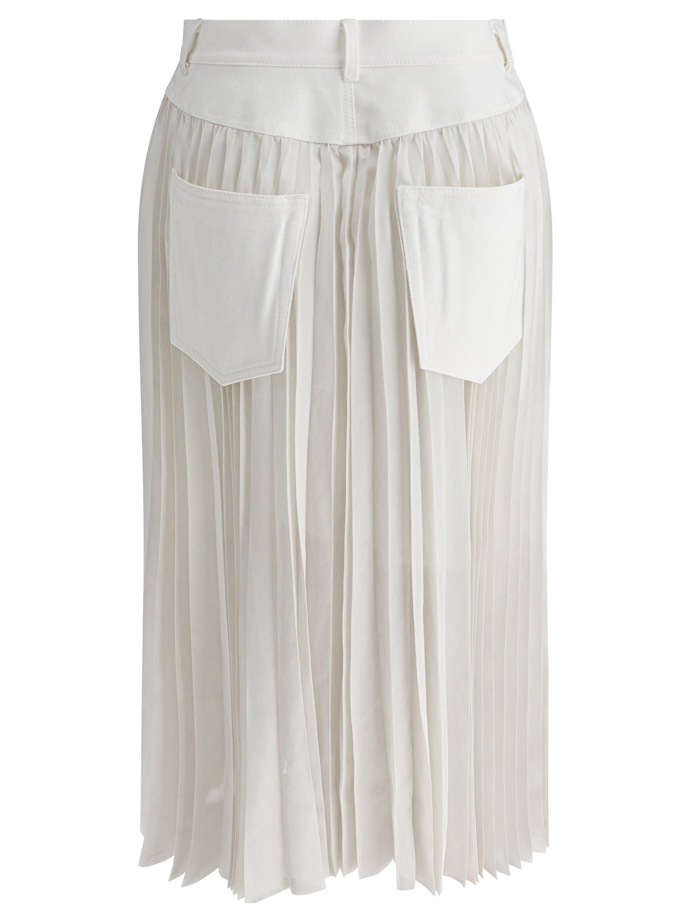 SACAI Relaxed Fit Pleated Skirt for Women - SS25