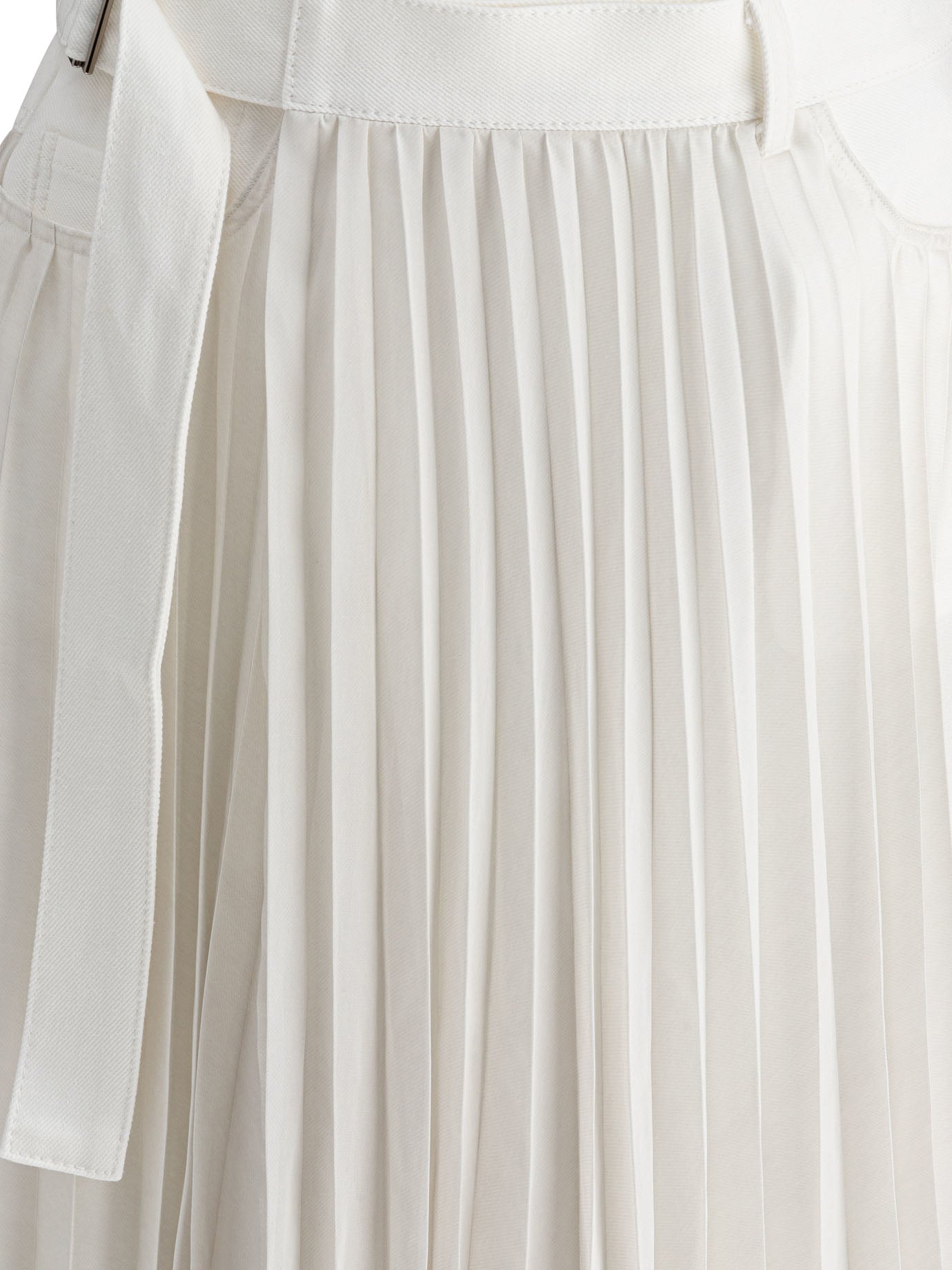 SACAI Relaxed Fit Pleated Skirt for Women - SS25