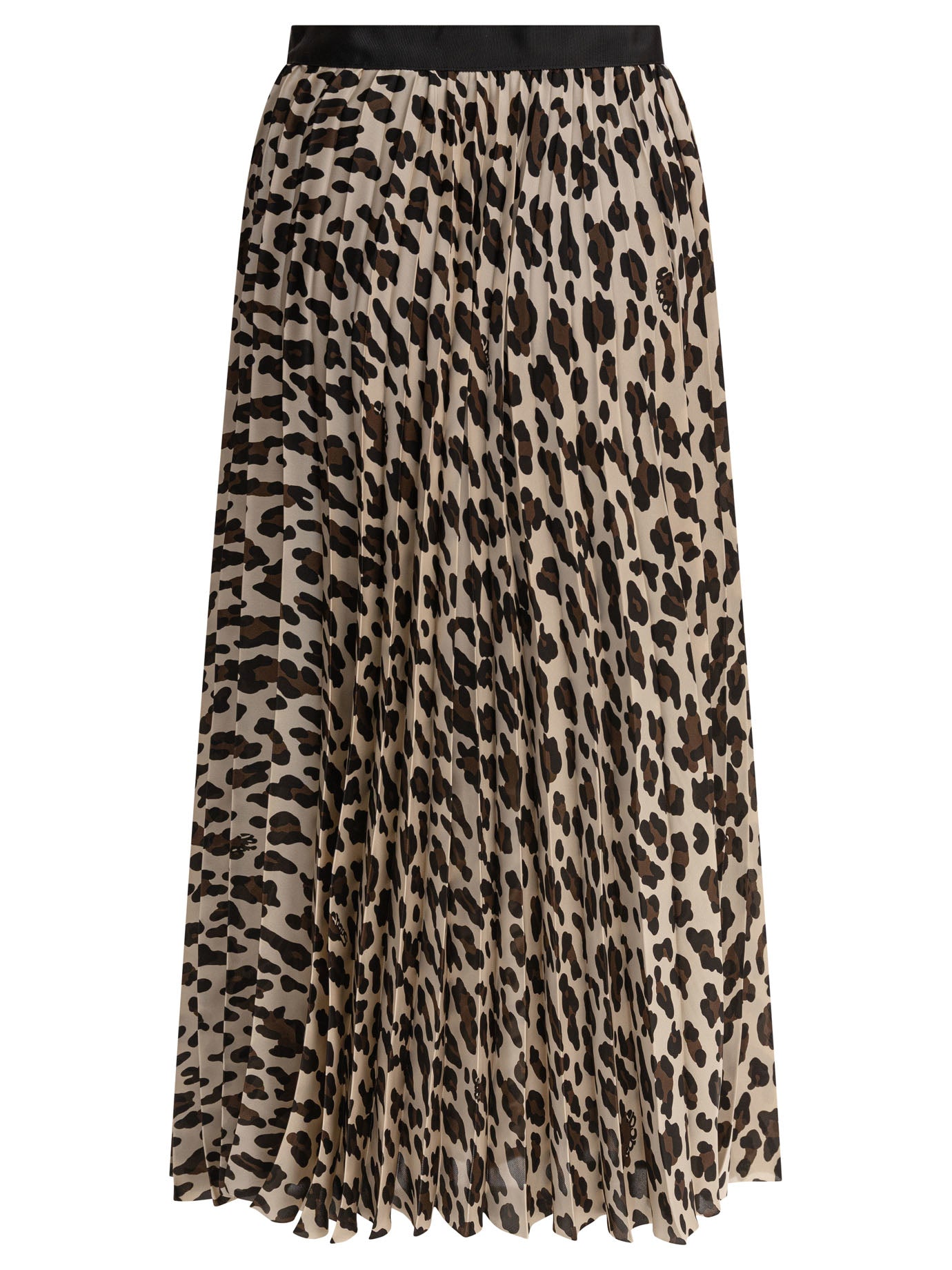 SACAI Leopard Pleated Skirt - Regular Fit
