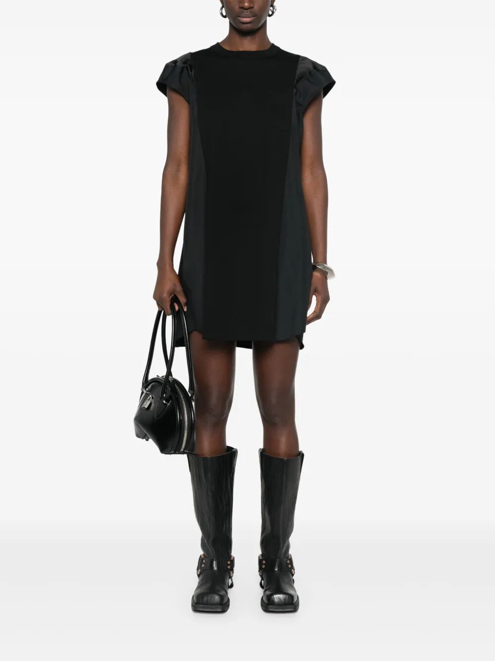 SACAI Cotton T-Shirt Dress