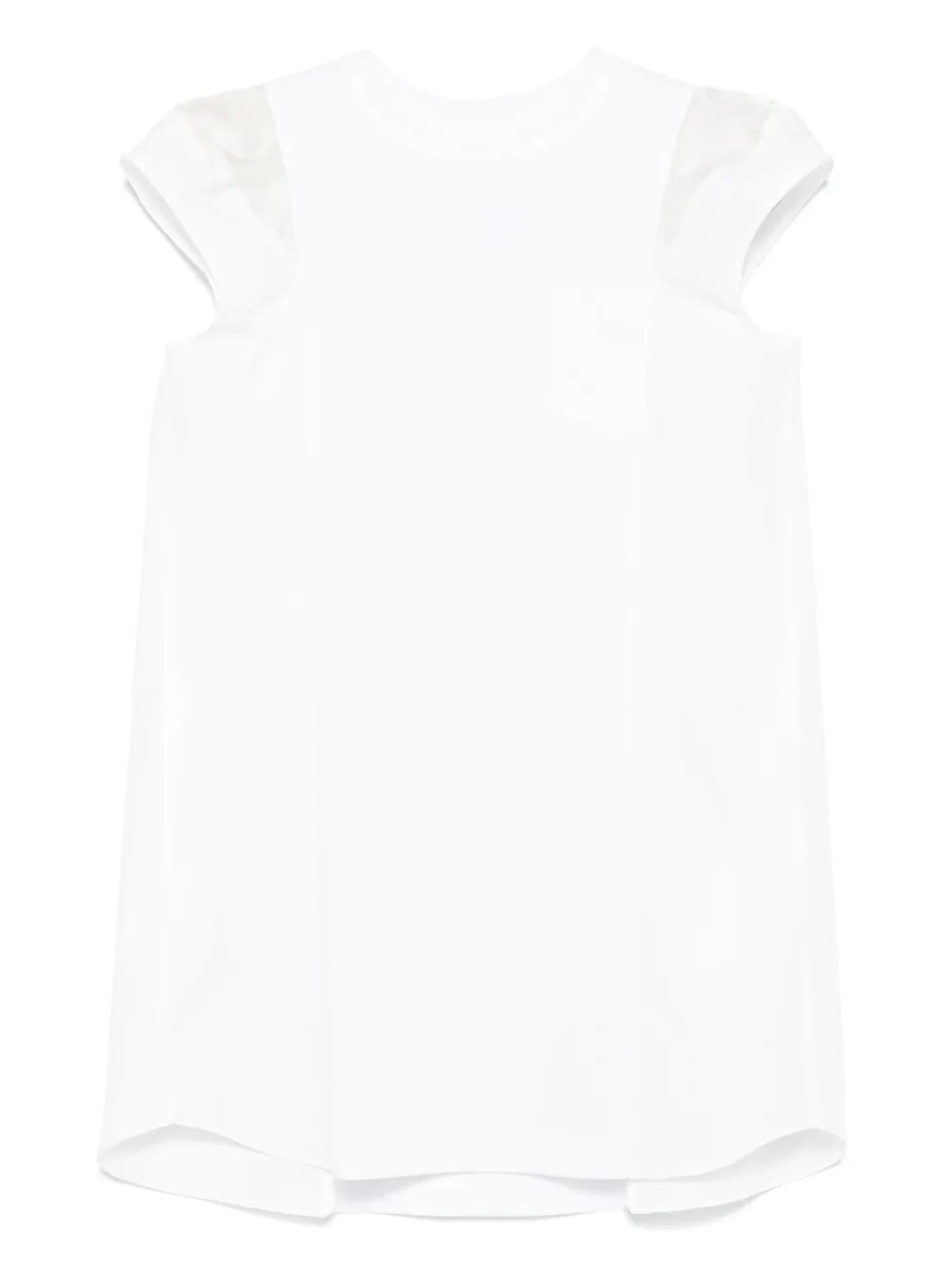 SACAI Cotton T-Shirt Dress for Women - SS25 Collection