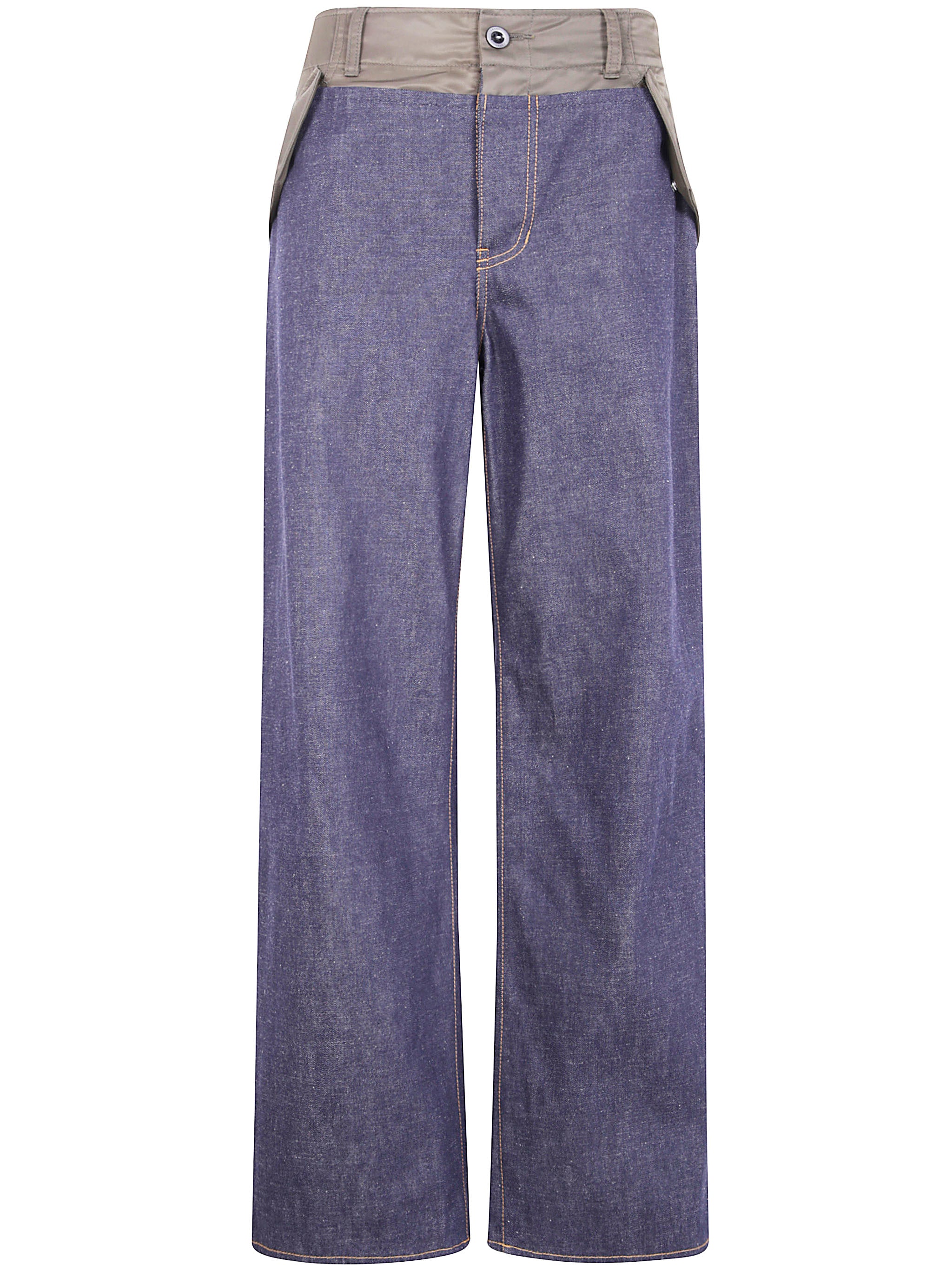 SACAI Wide Leg Denim Pants for Women - Fall Collection