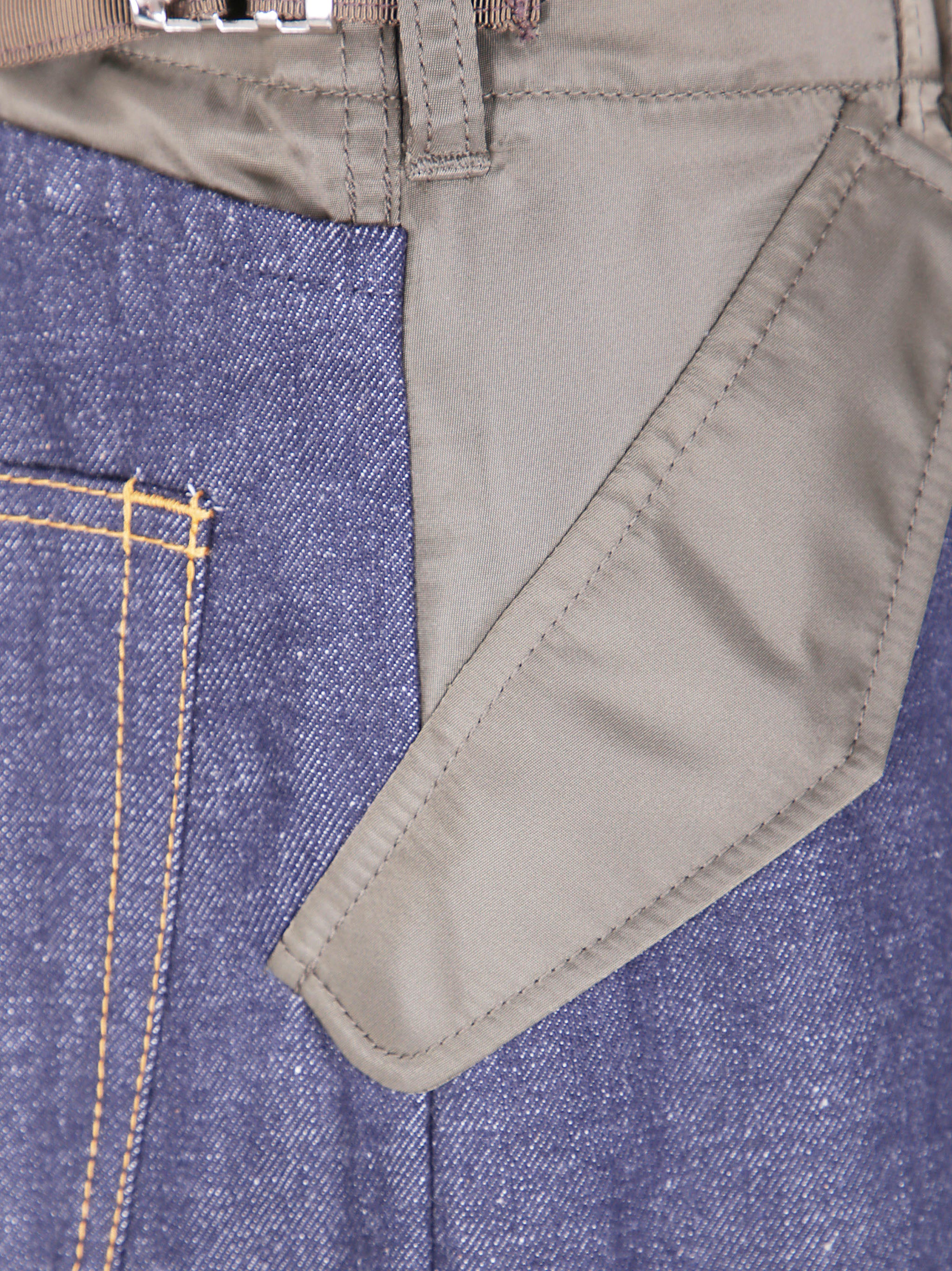 SACAI Wide Leg Denim Pants for Women - Fall Collection