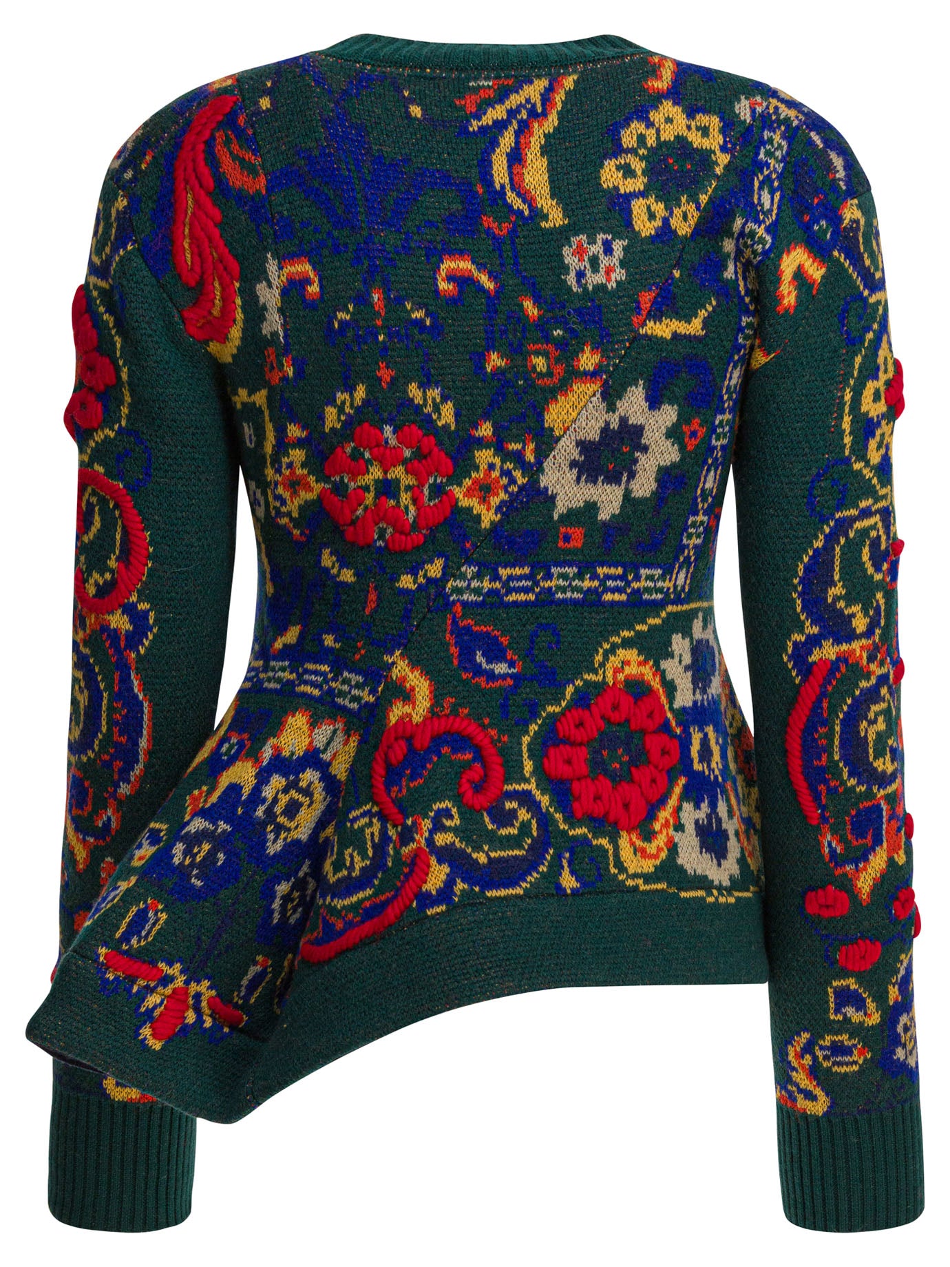 SACAI Floral Jacquard Knit Pullover for Women - FW25