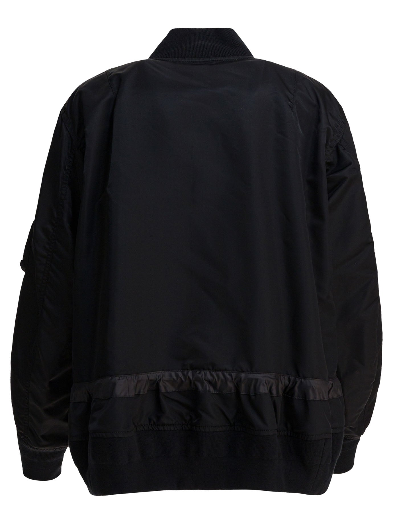 SACAI Oversized Fit Nylon Twill Bomber Jacket
