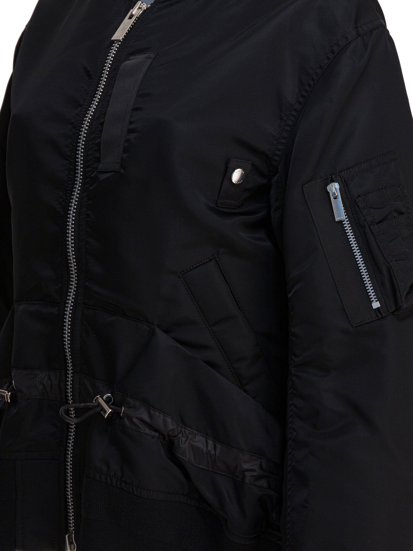 SACAI Oversized Fit Nylon Twill Bomber Jacket