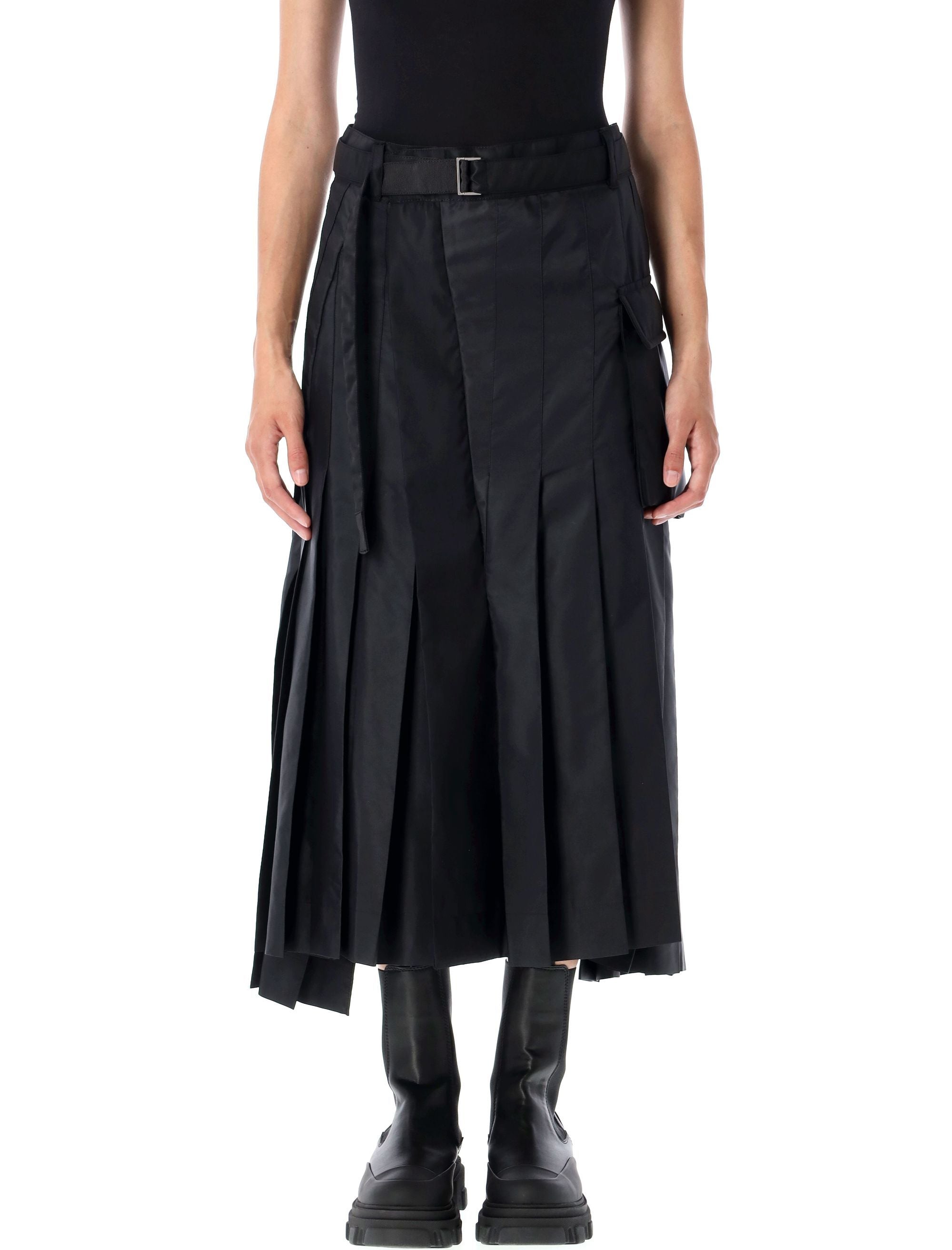 SACAI Asymmetrical Pleated Midi Skirt Size 2