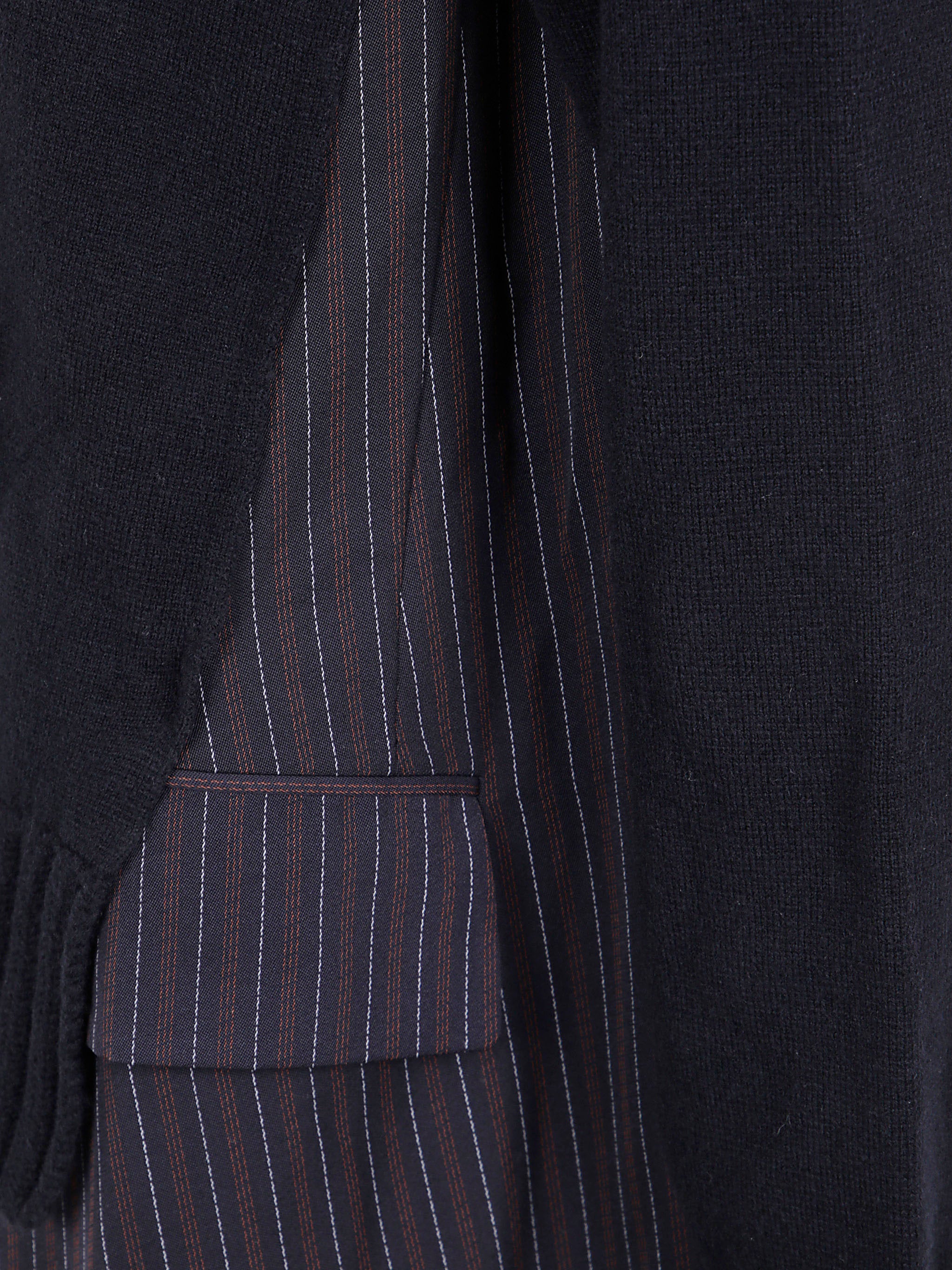 SACAI Elegant Wool Knit Mini Jacket Dress for Women